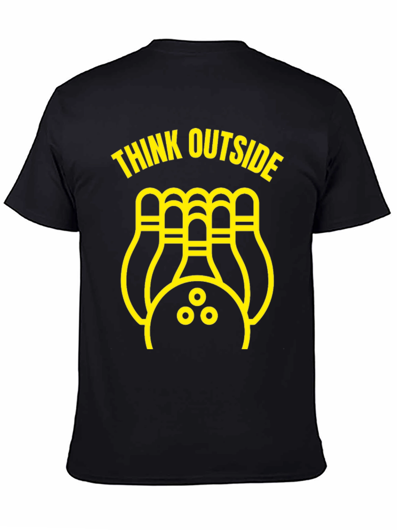Think Outside Bowling T-Shirt - Novelty Design