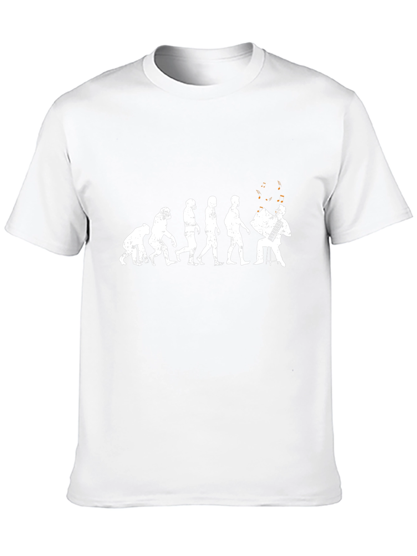 Evolution Accordion Player T-Shirt - Black