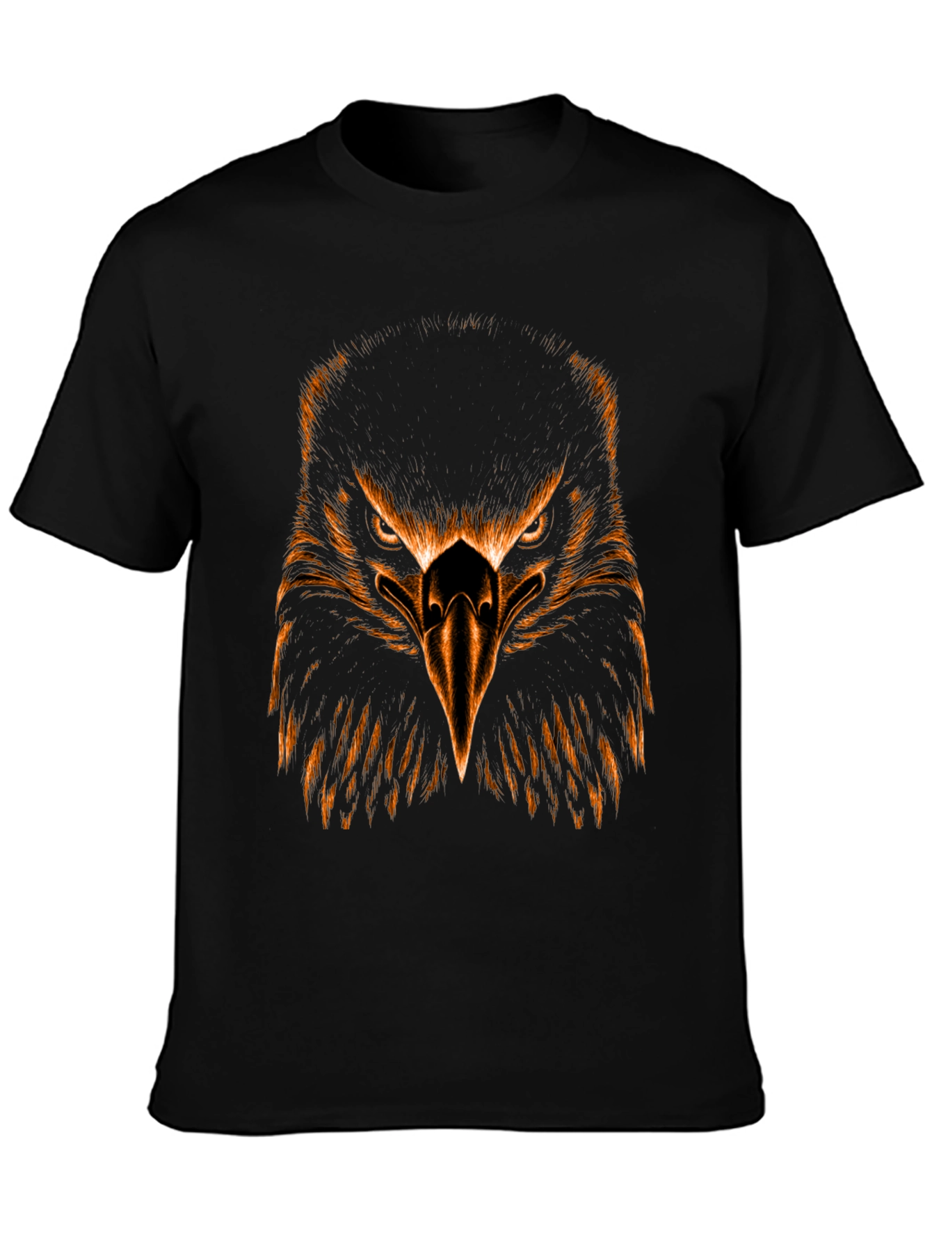 Eagle Graphic Tee - Black Cotton Blend