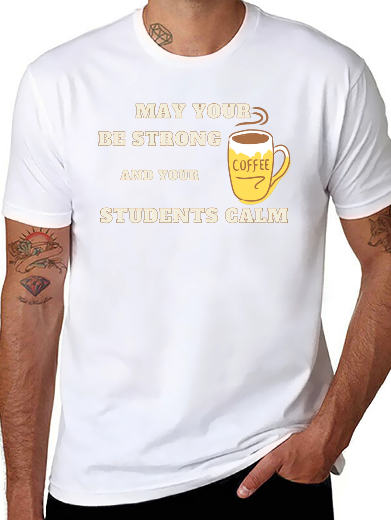 Strong Teacher Coffee T-Shirt