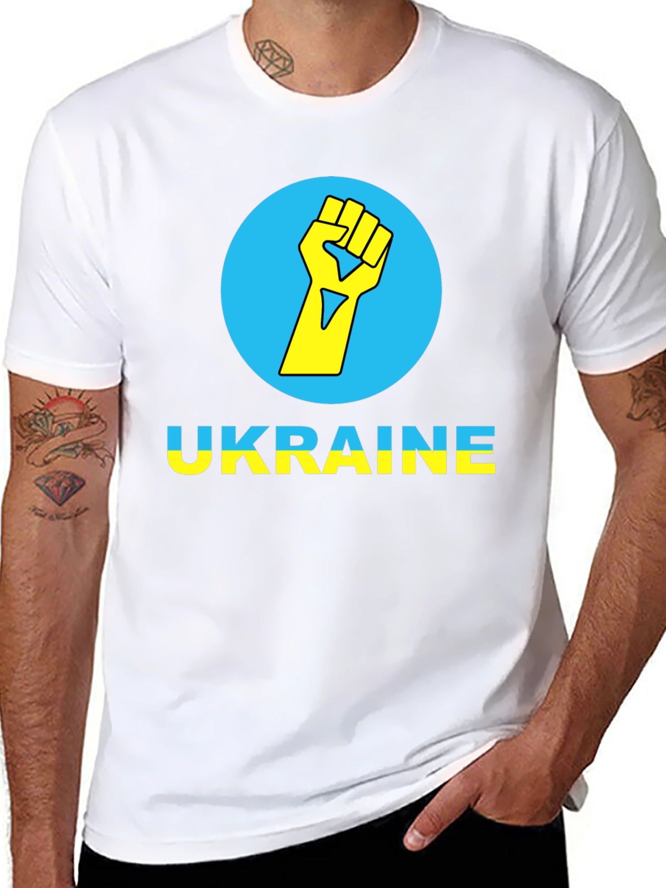 Ukraine Fist Black T-Shirt