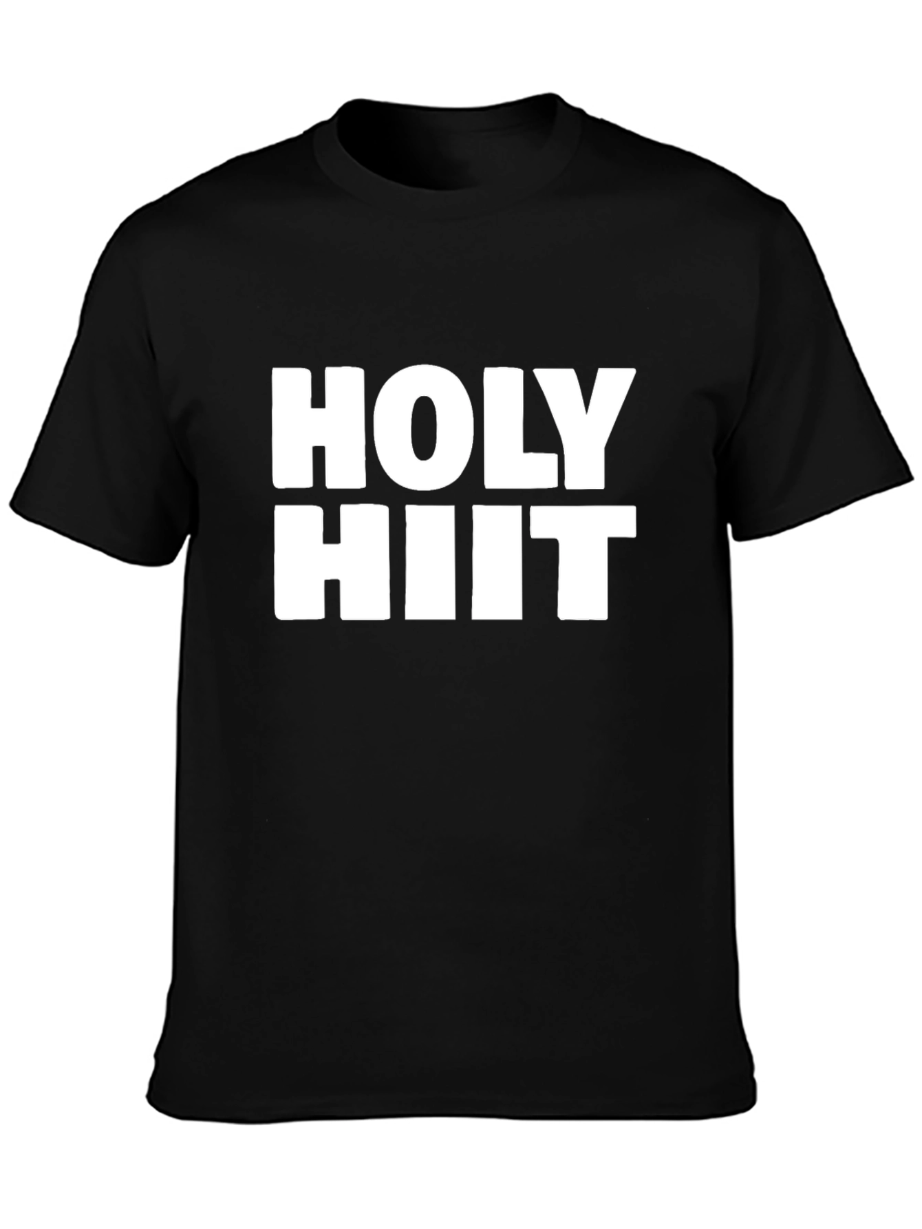 Holy HIIT Black T-Shirt - Workout Gym Tee