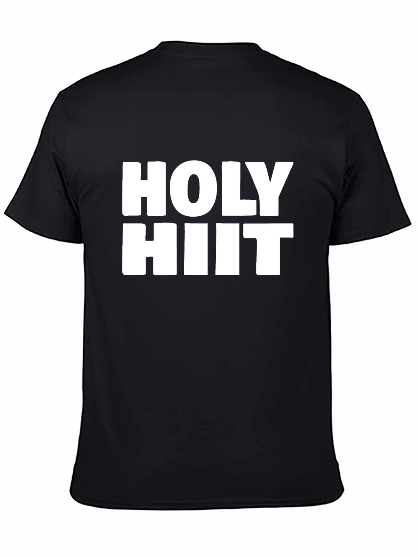 Holy HIIT Black T-Shirt - Workout Gym Tee