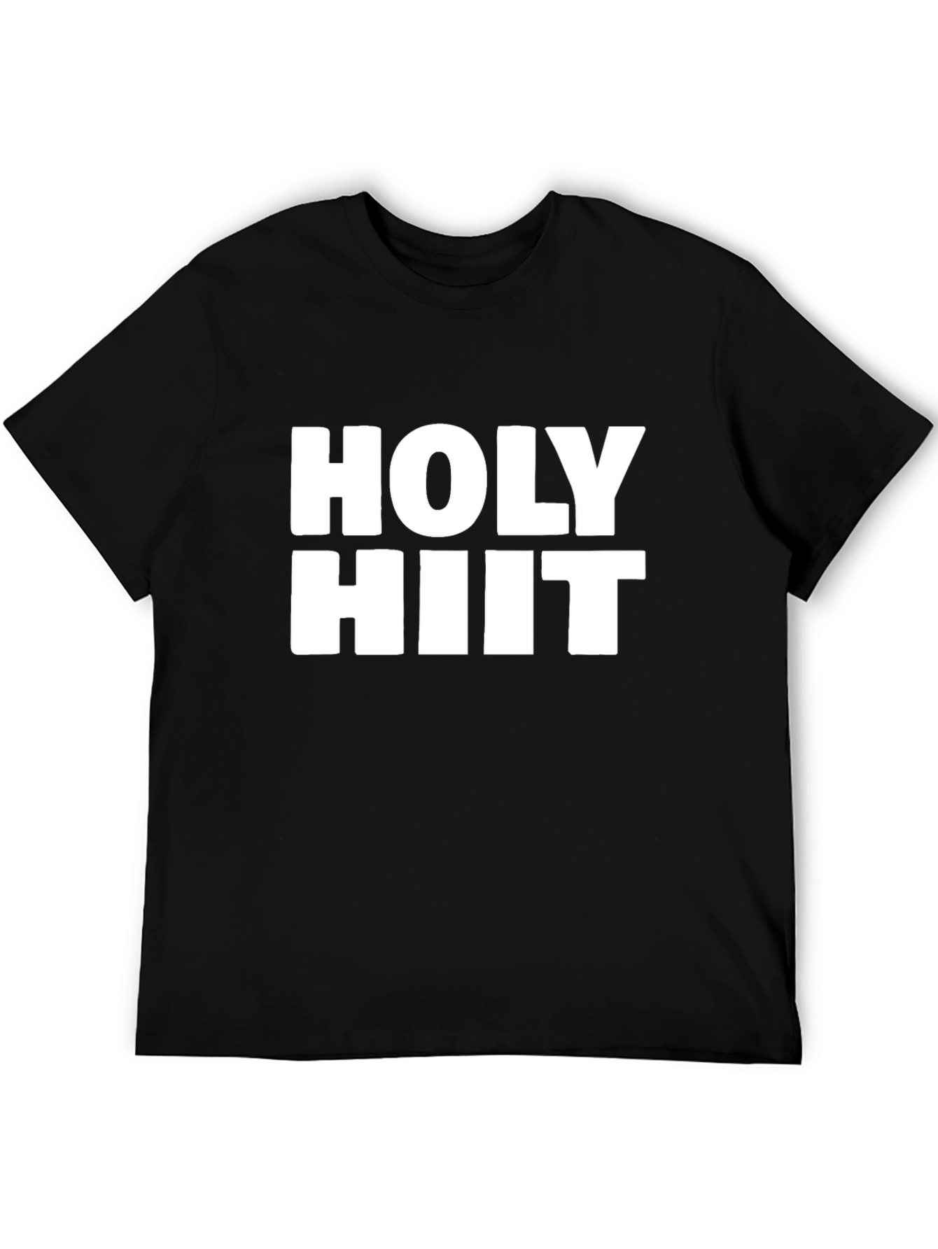 Holy HIIT Black T-Shirt - Workout Gym Tee