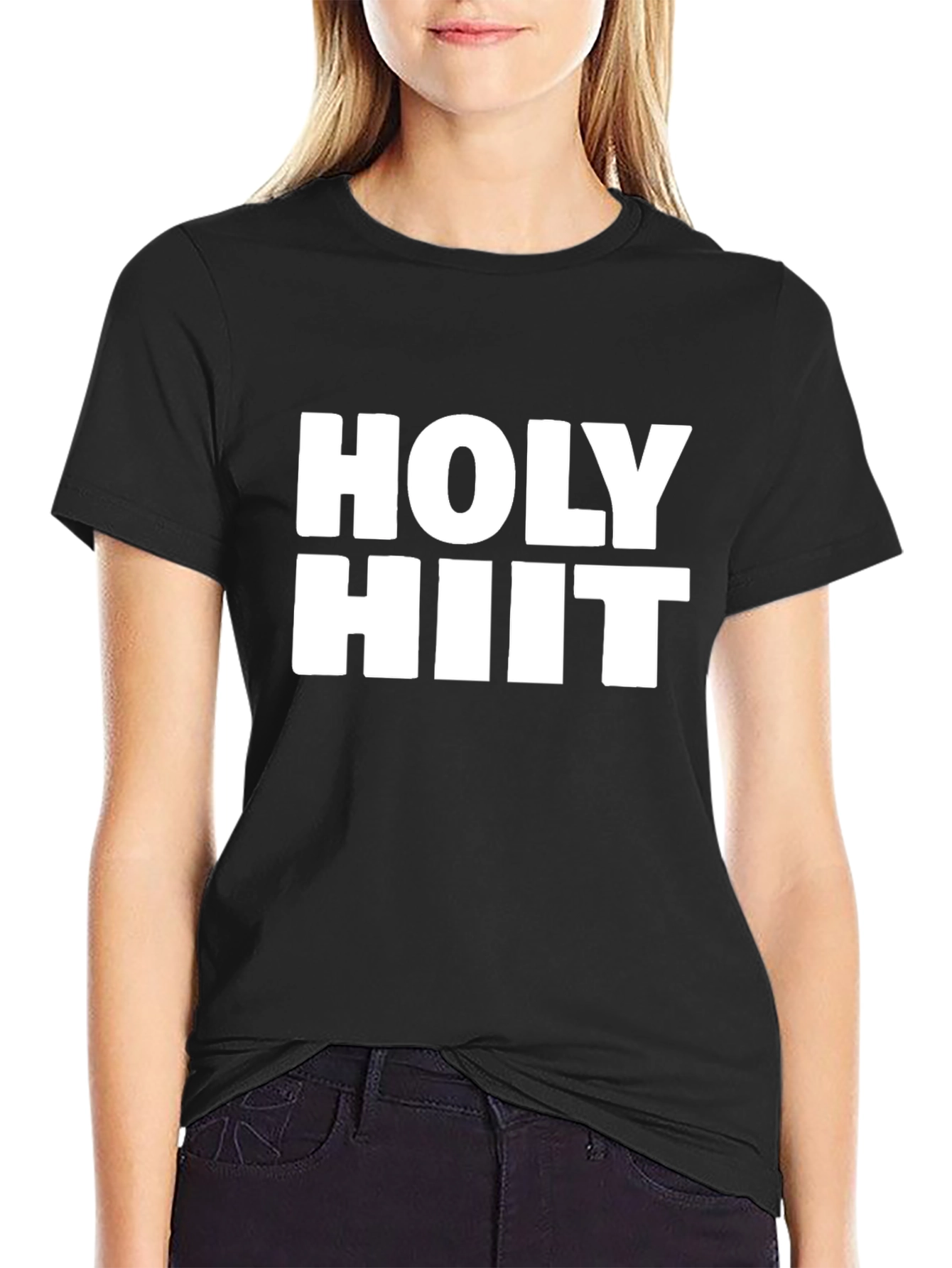 Holy HIIT Black T-Shirt - Workout Gym Tee