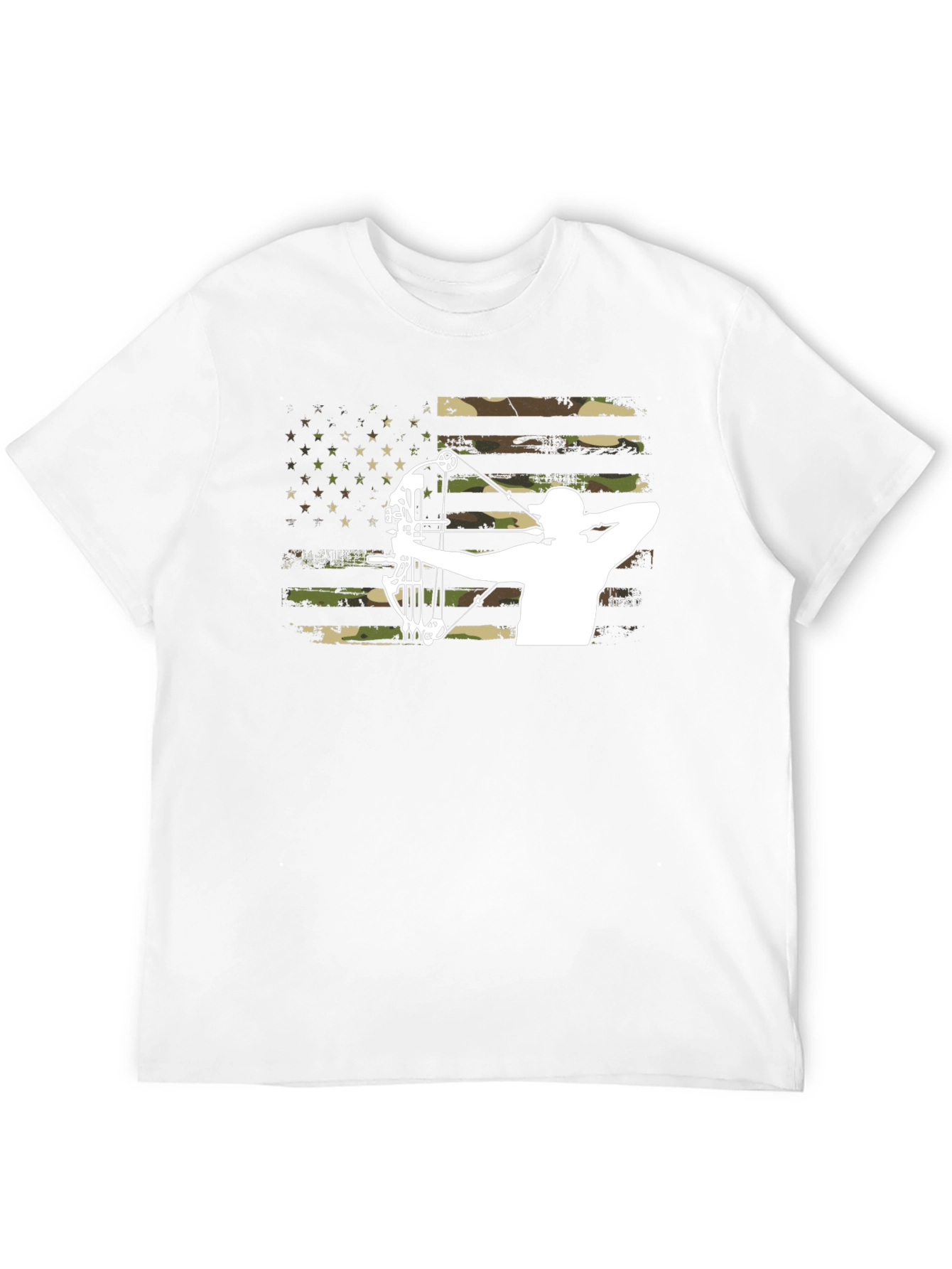 Camouflage American Flag Archer T-Shirt