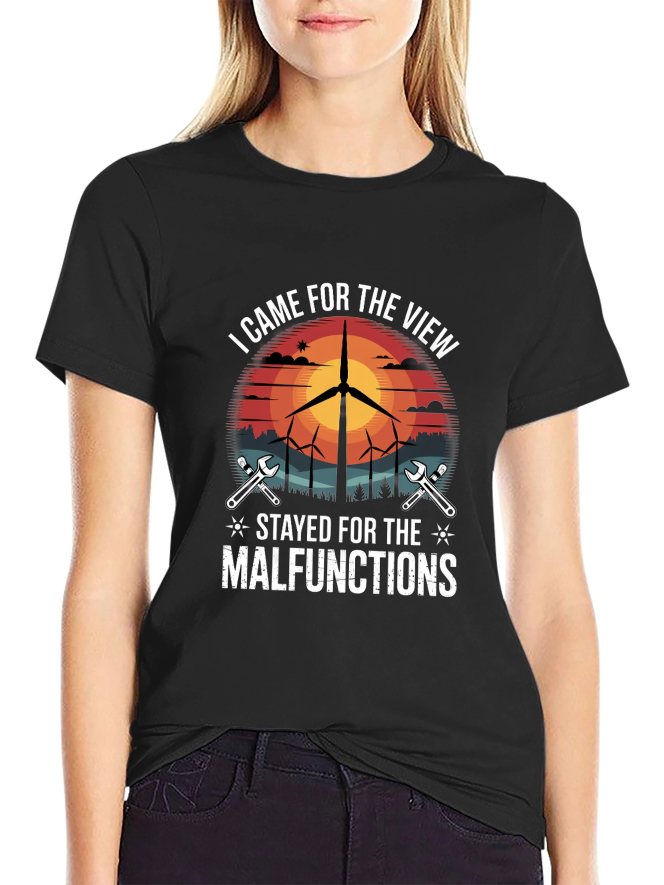 Wind Turbine Technician T-Shirt - Funny Malfunction Tee