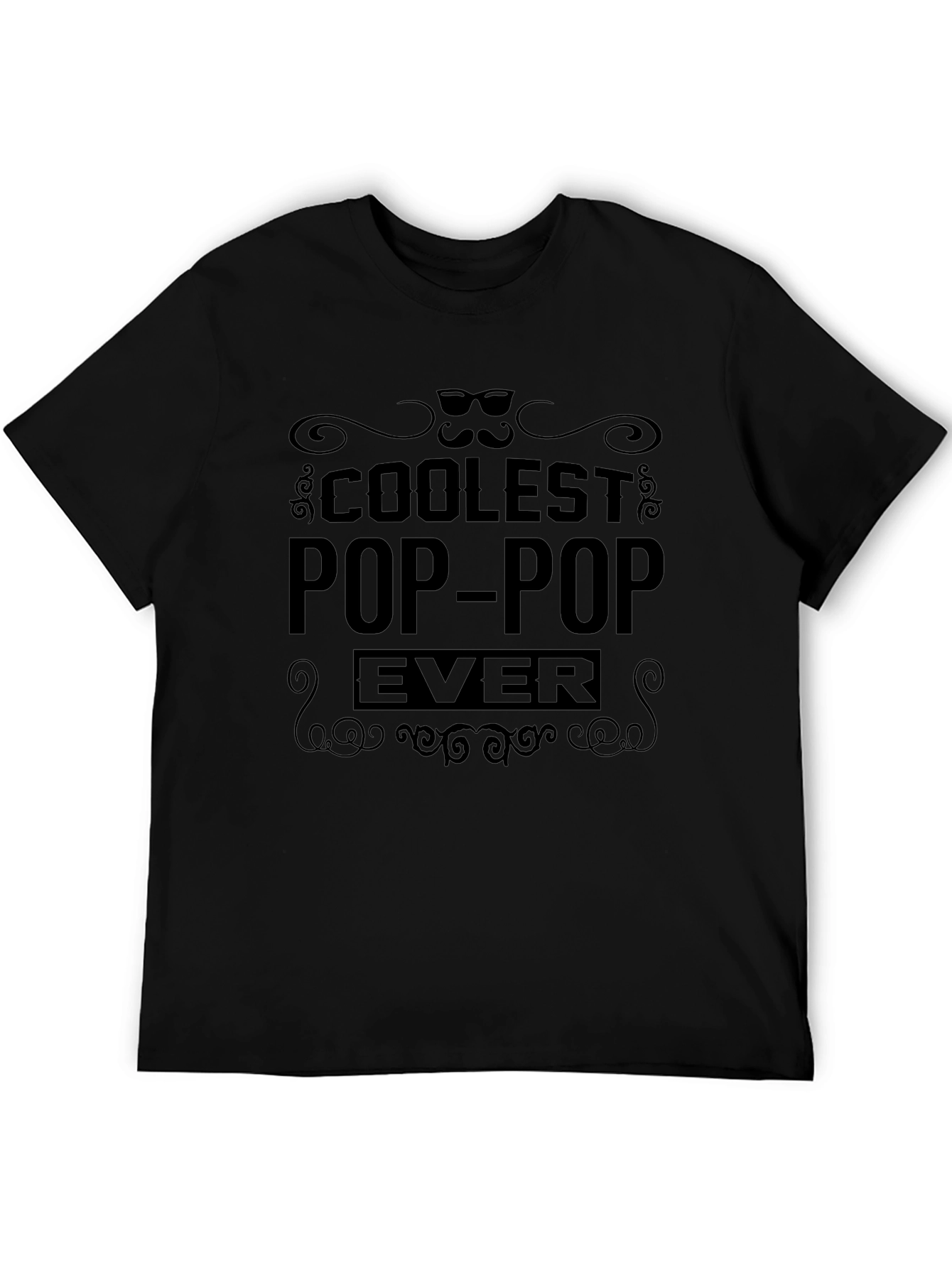 Coolest Pop-Pop Ever Black T-Shirt