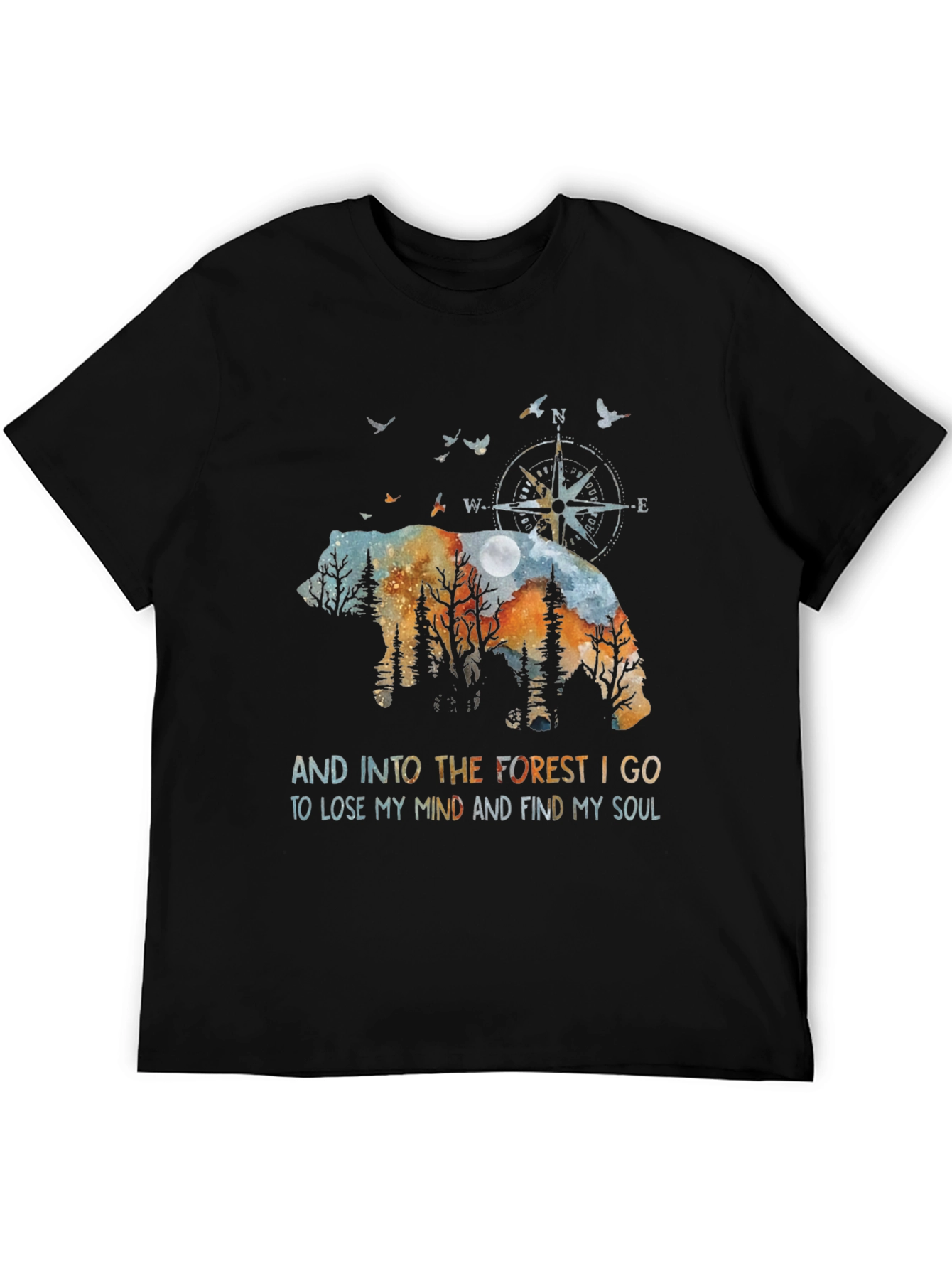 Forest Bear Graphic T-Shirt