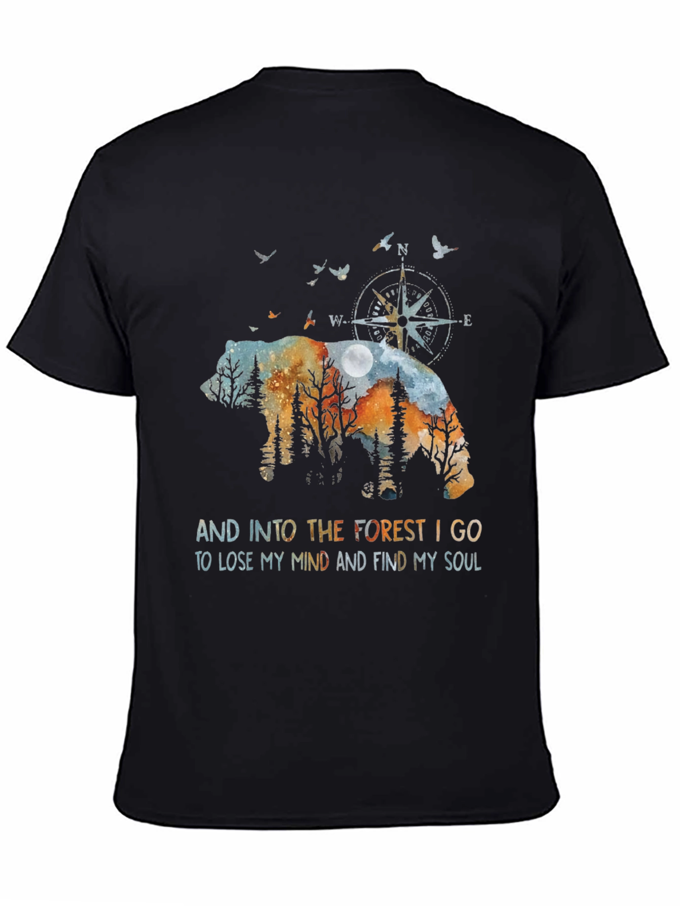 Forest Bear Graphic T-Shirt