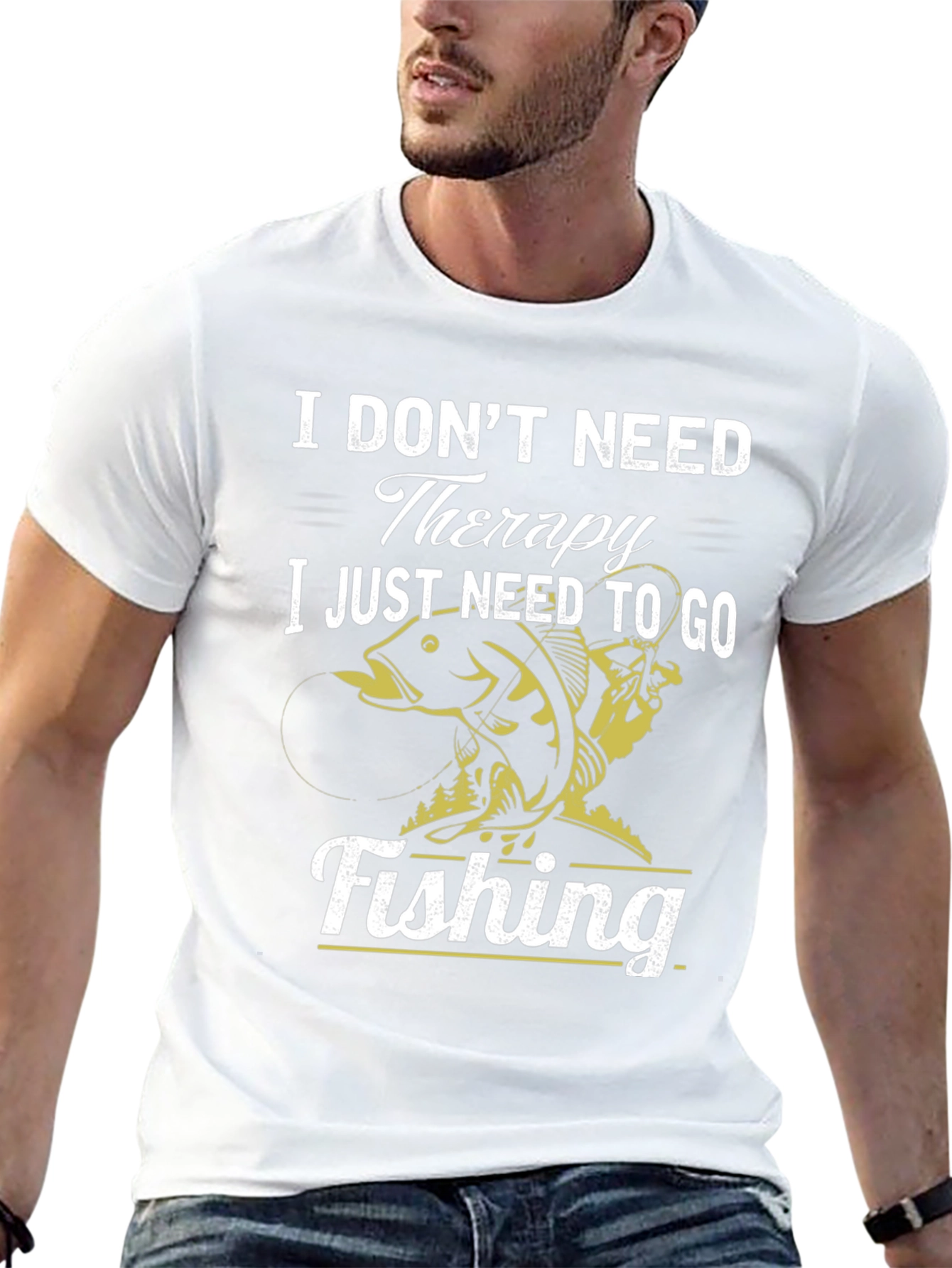 Fishing Therapy Graphic T-Shirt