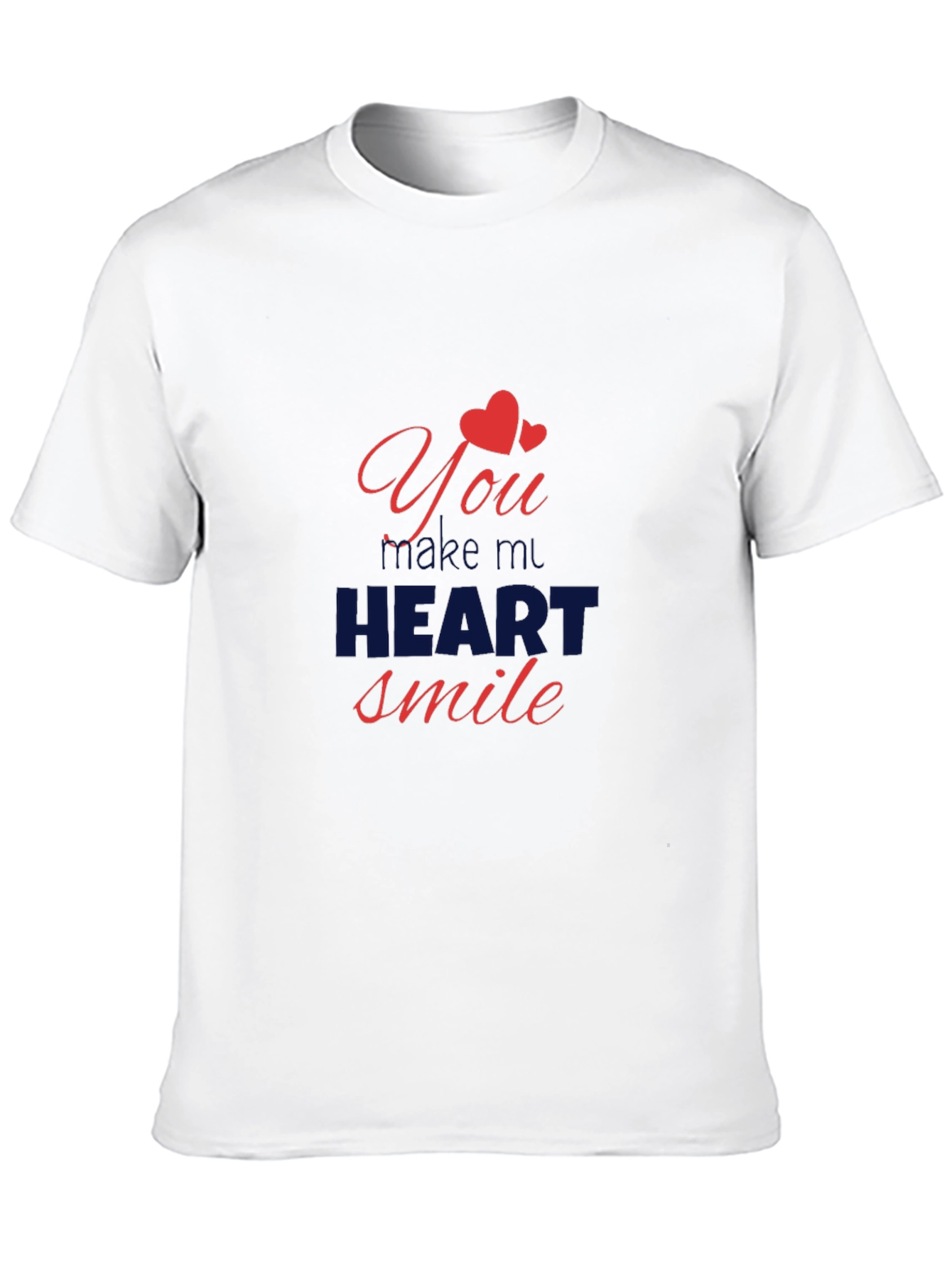 Heart Smile Black Graphic Tee