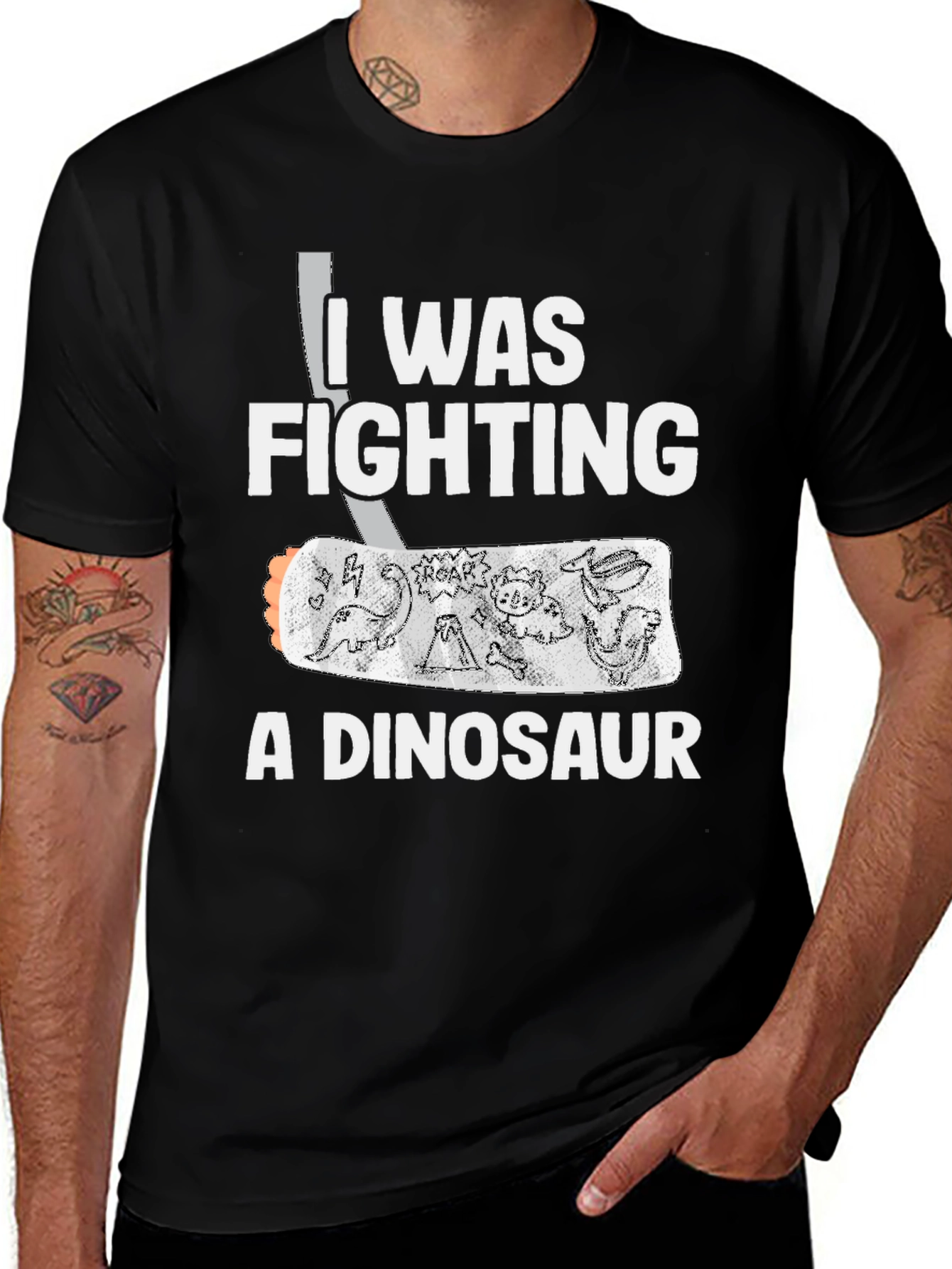 I Was Fighting A Dinosaur T-Shirt