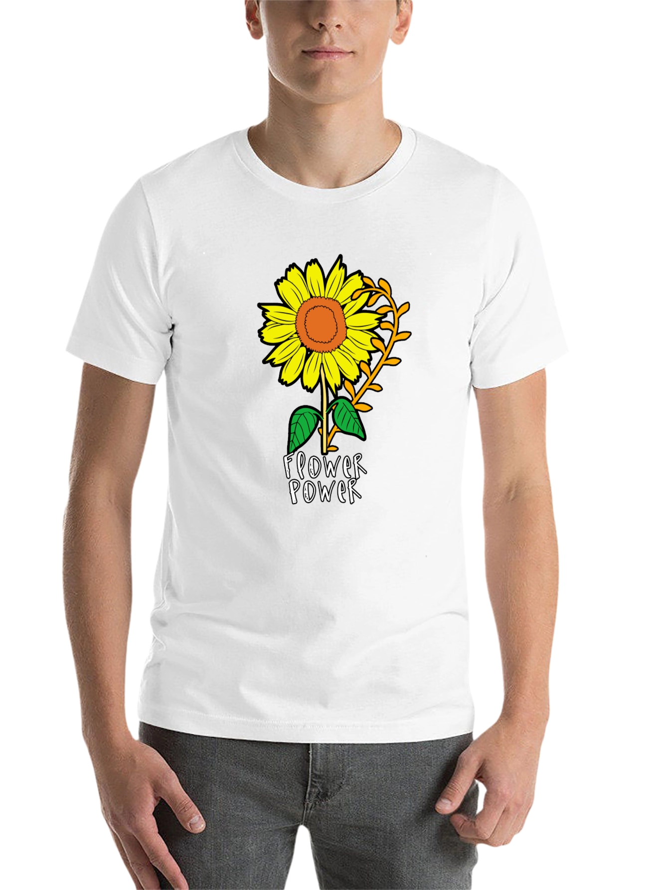 Sunflower Power Black T-Shirt
