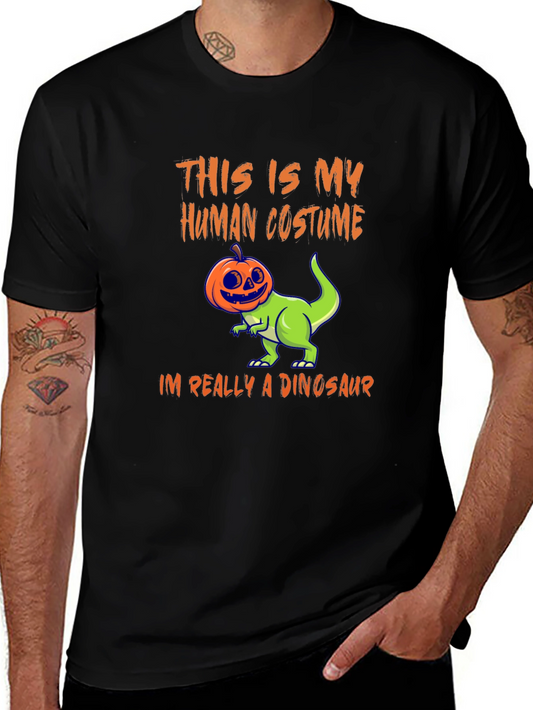 Human Costume Dinosaur Tee - Halloween Shirt