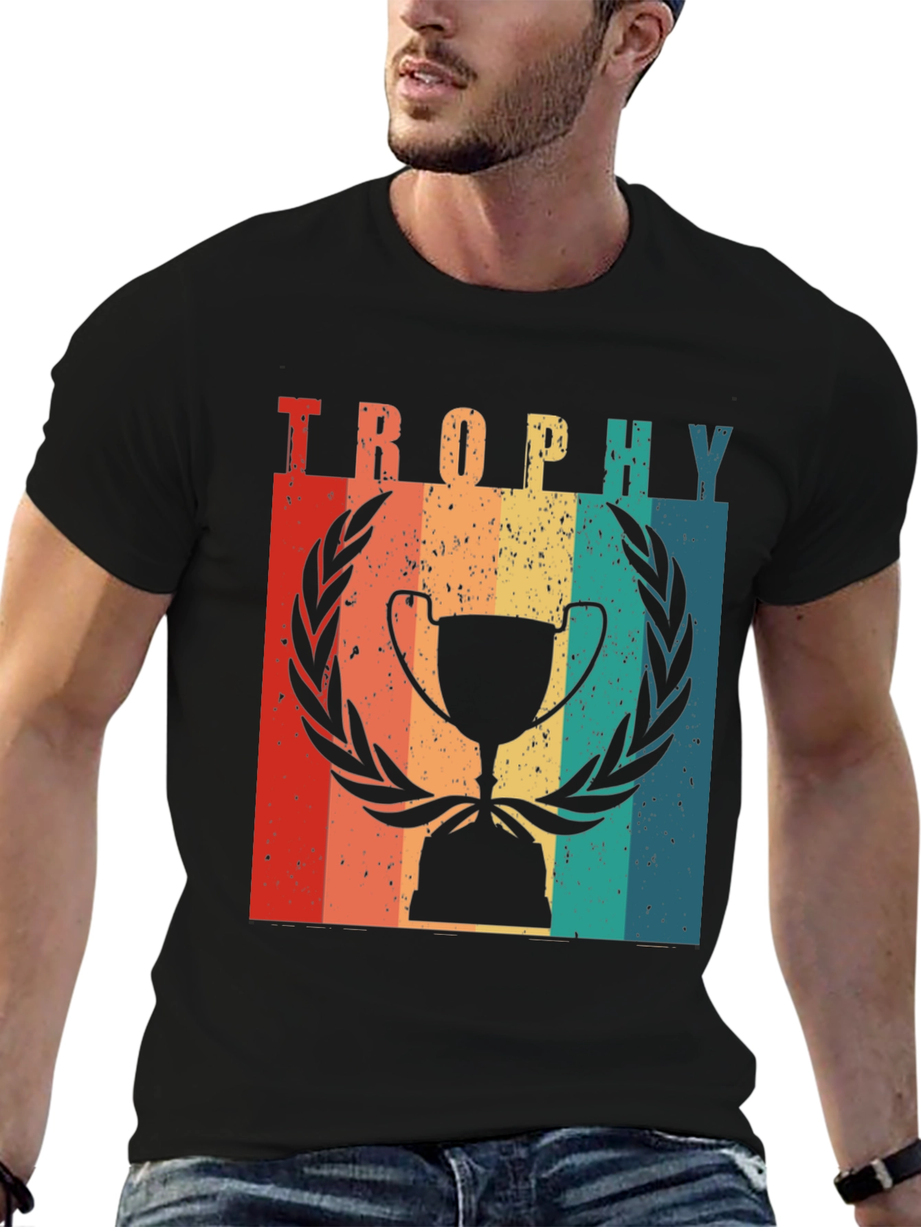 Retro Trophy Graphic T-Shirt