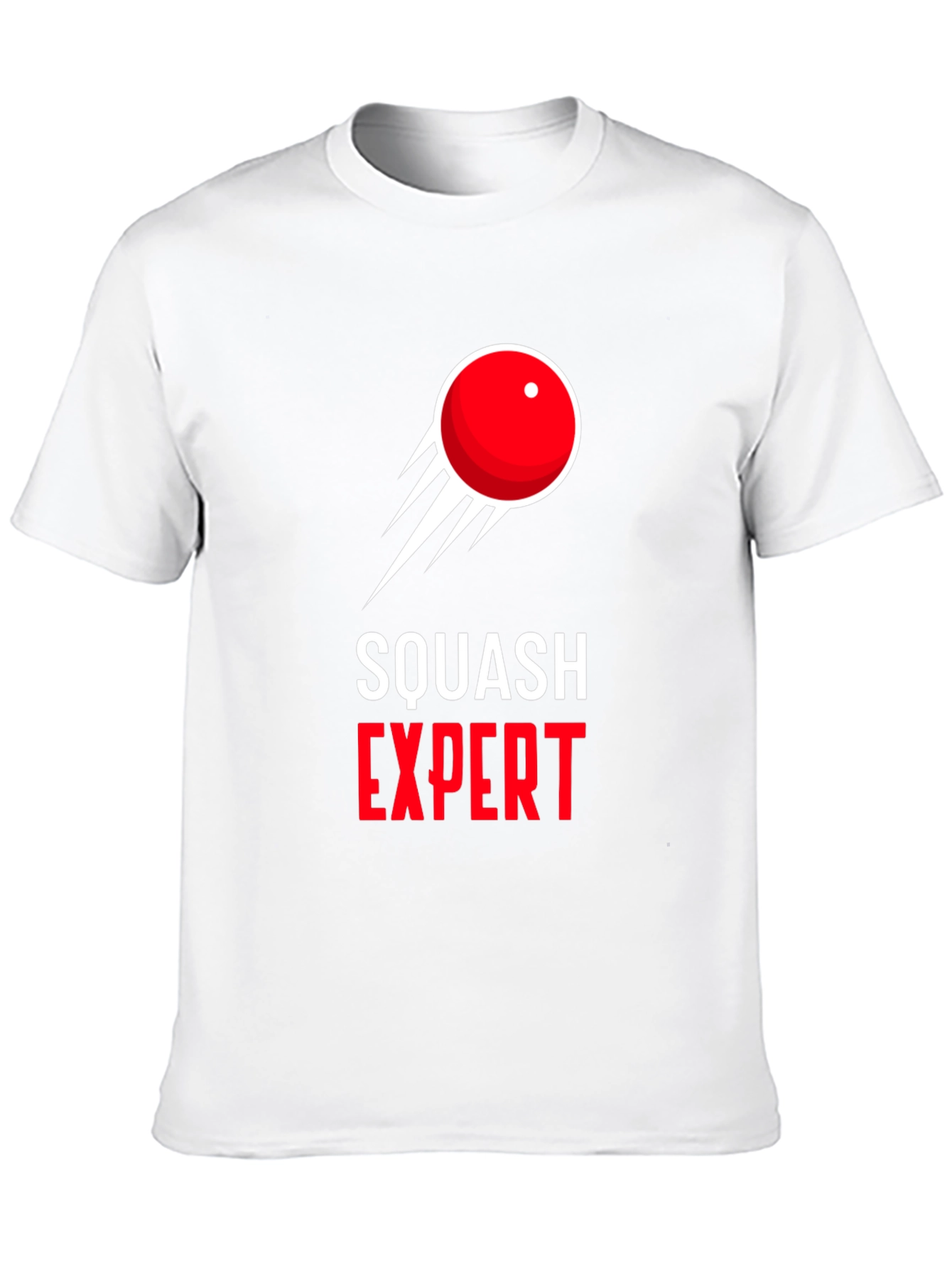 Squash Expert Graphic Tee - Black Cotton T-Shirt