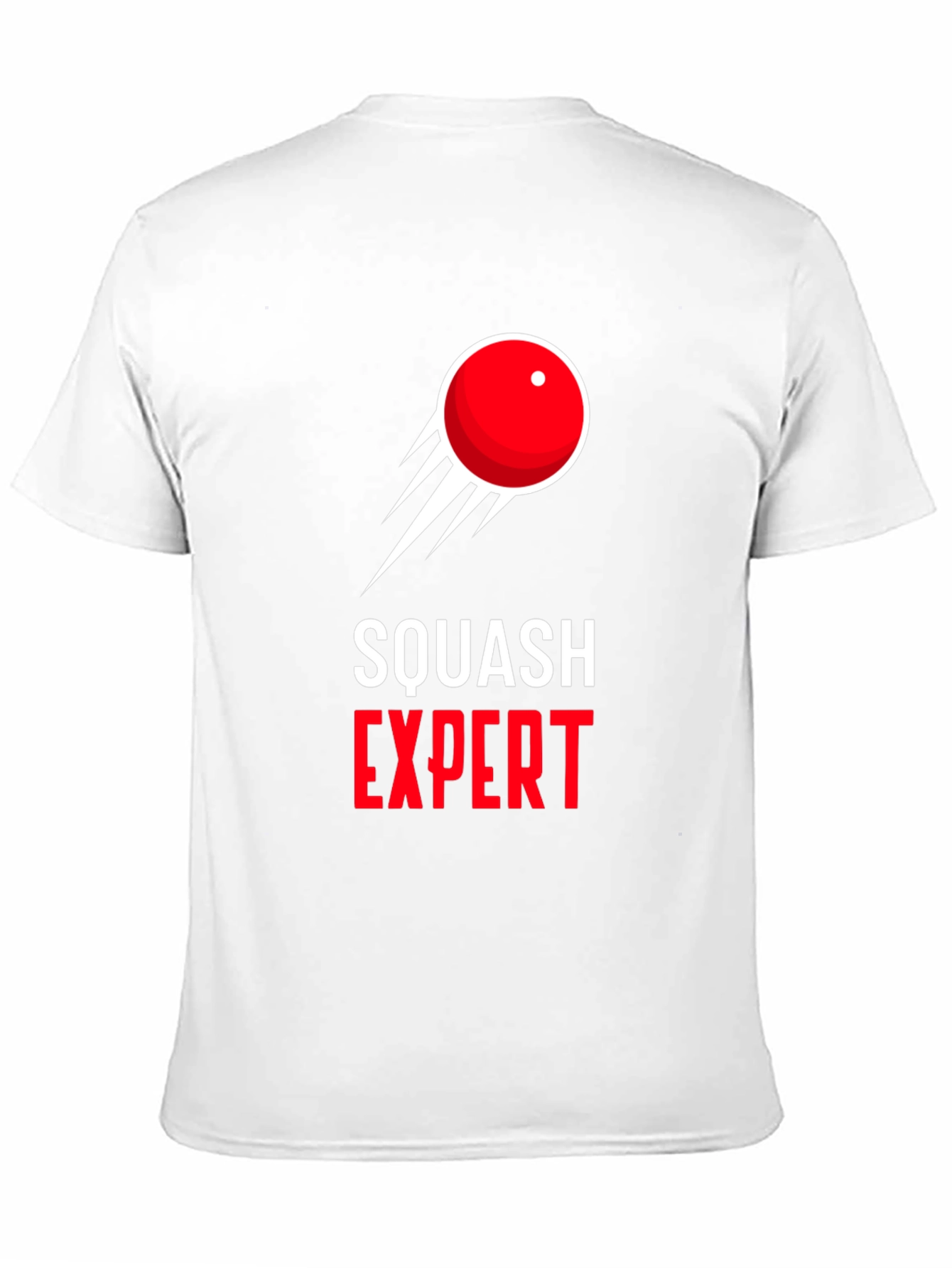 Squash Expert Graphic Tee - Black Cotton T-Shirt