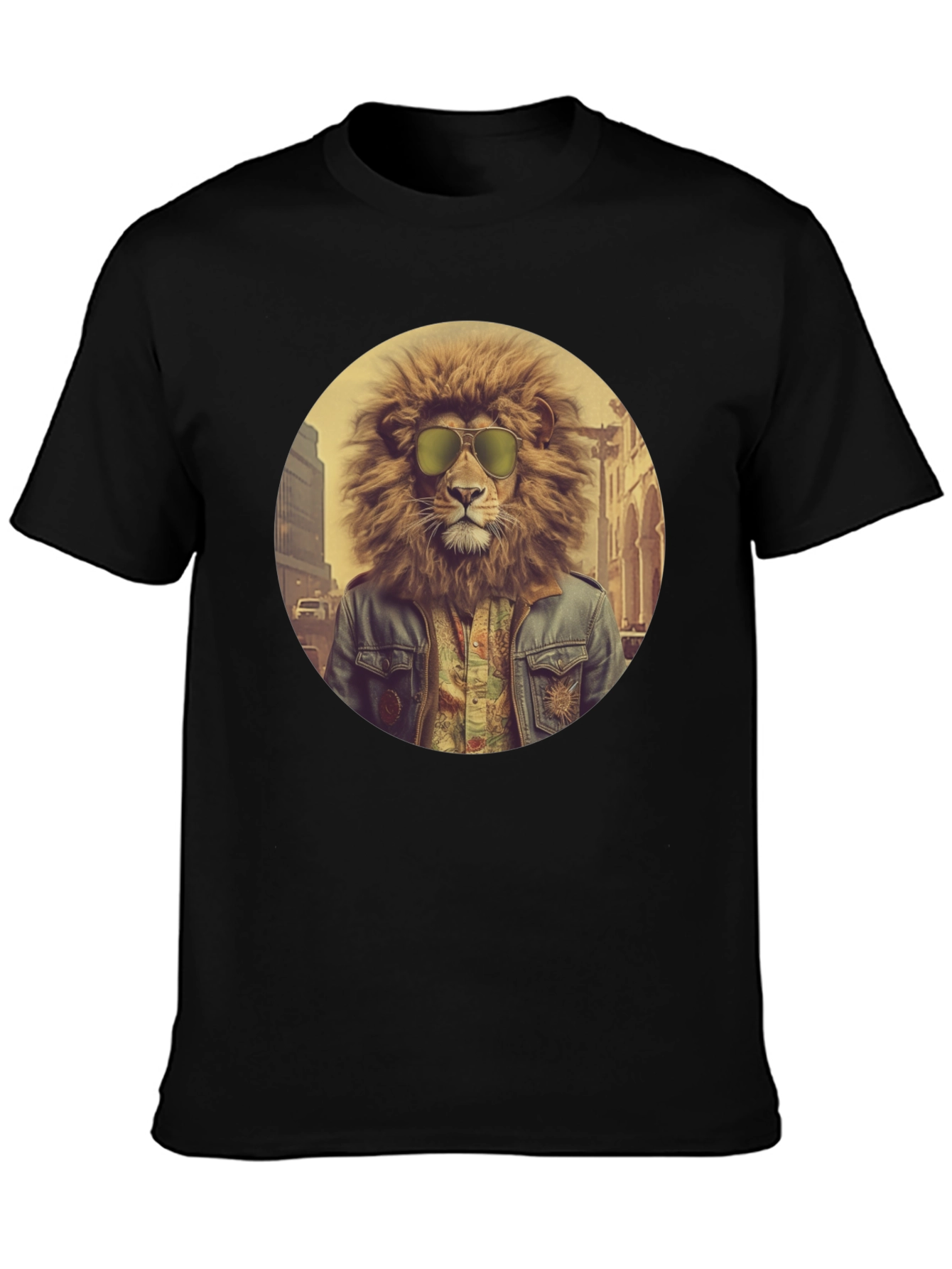 Cool Lion Graphic Tee - Street Style