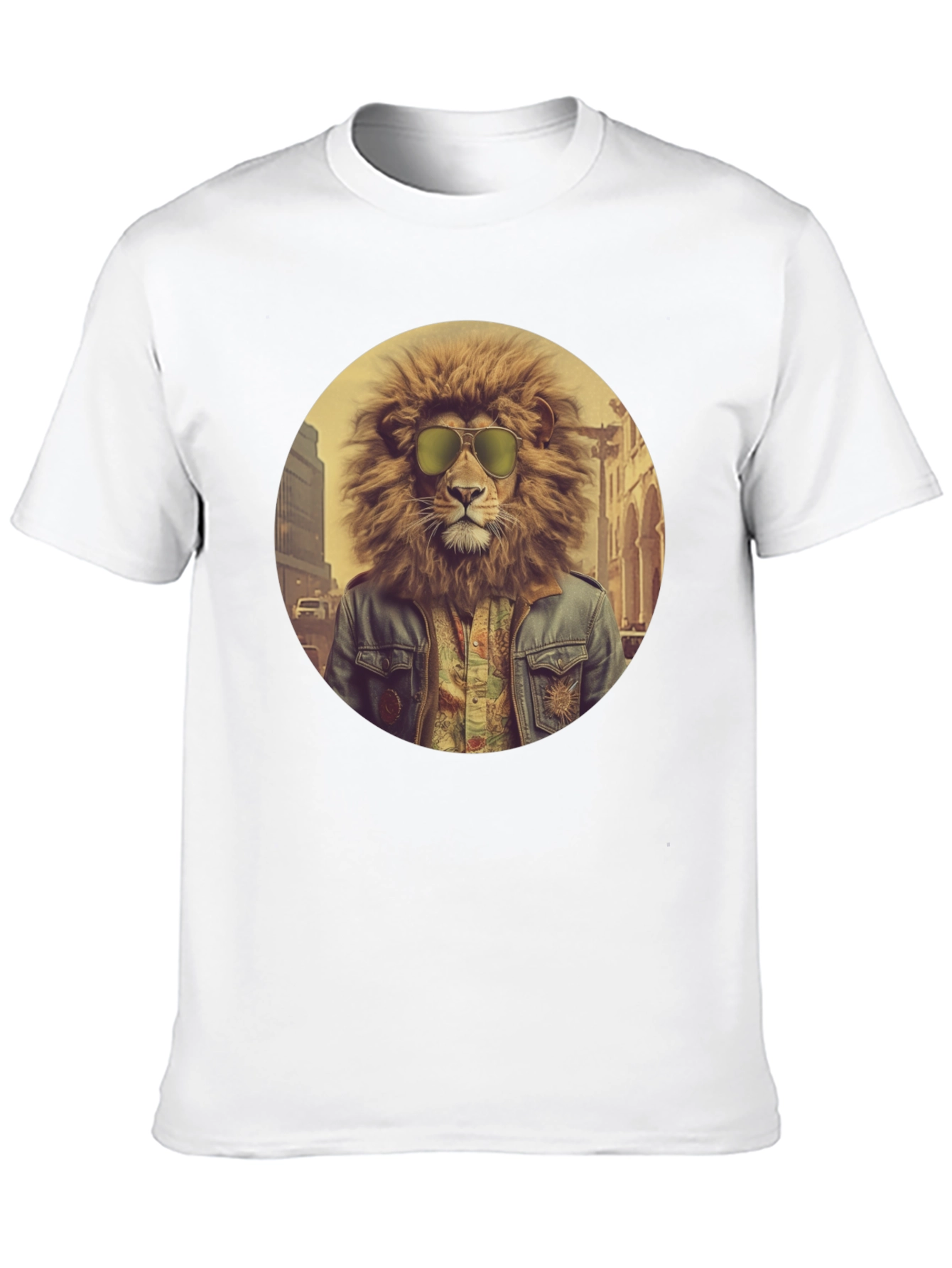 Cool Lion Graphic Tee - Street Style