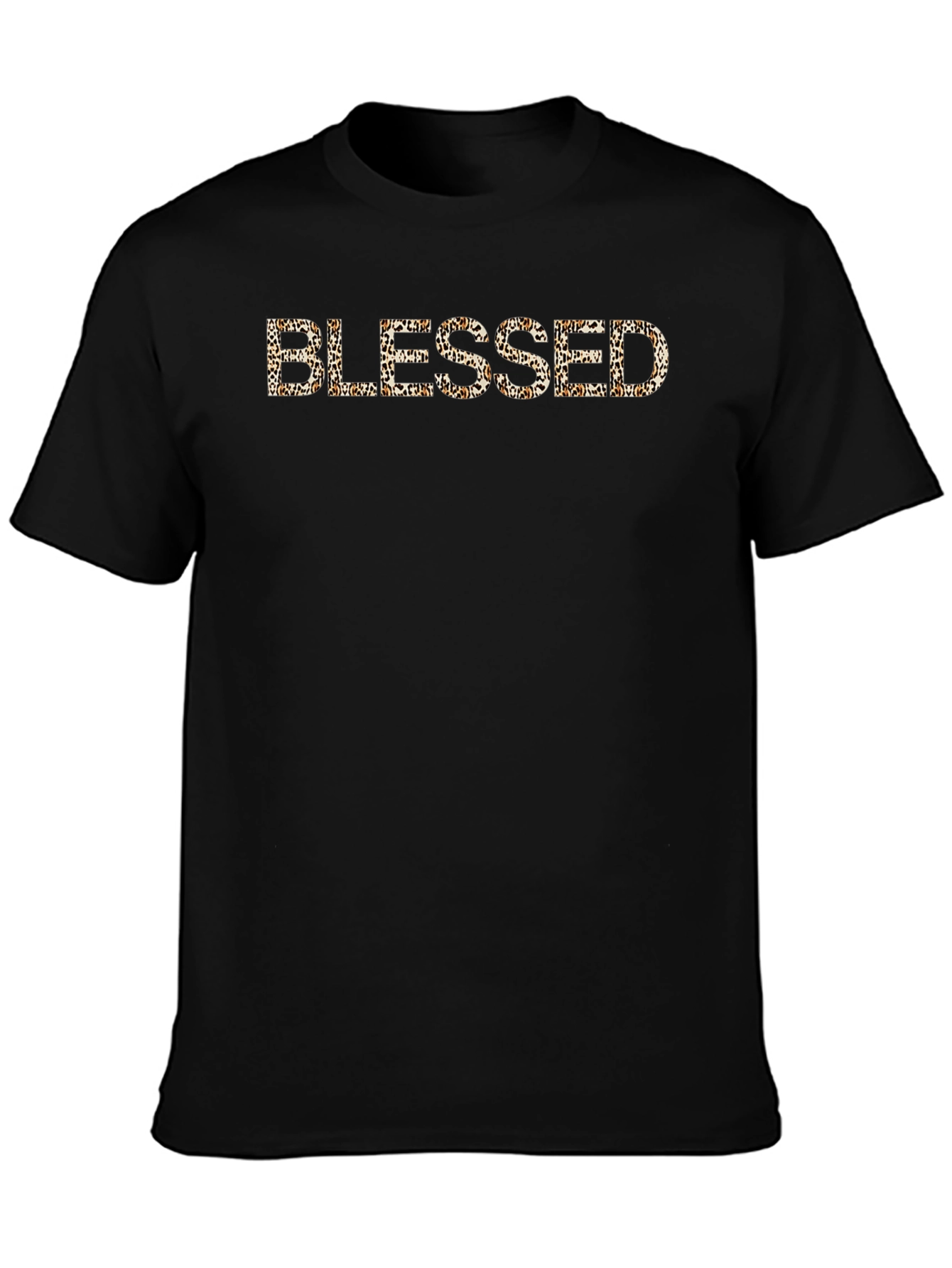 Leopard Print Blessed Graphic T-Shirt
