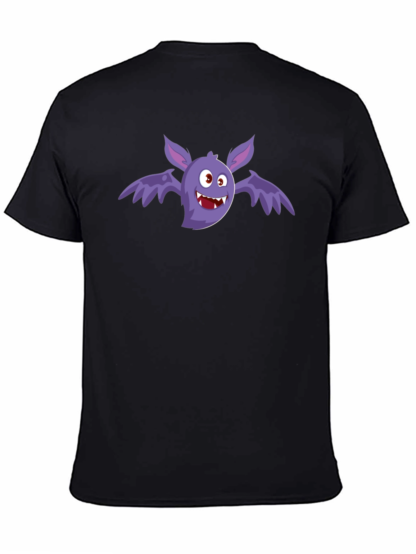 Spooky Bat Graphic Black T-Shirt