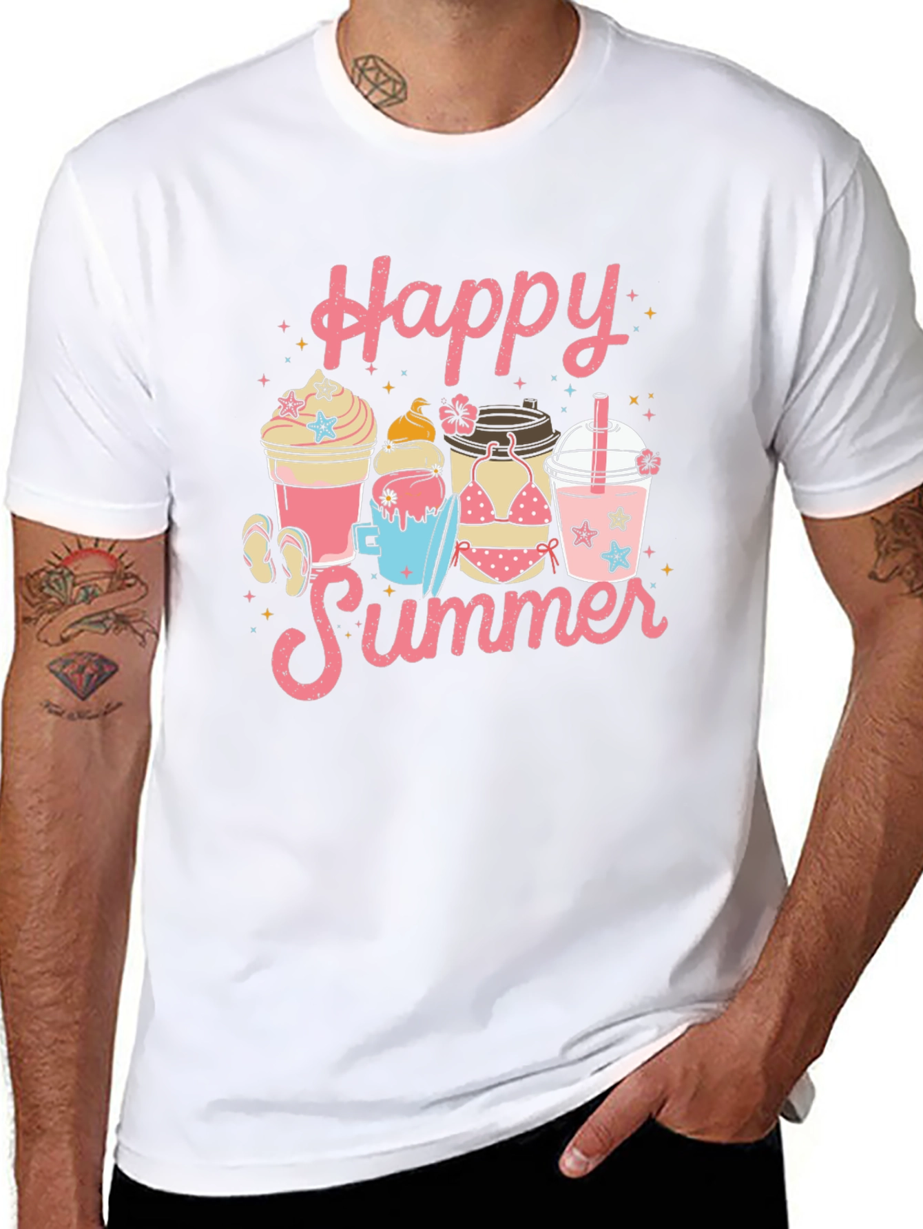 Happy Summer Graphic T-Shirt