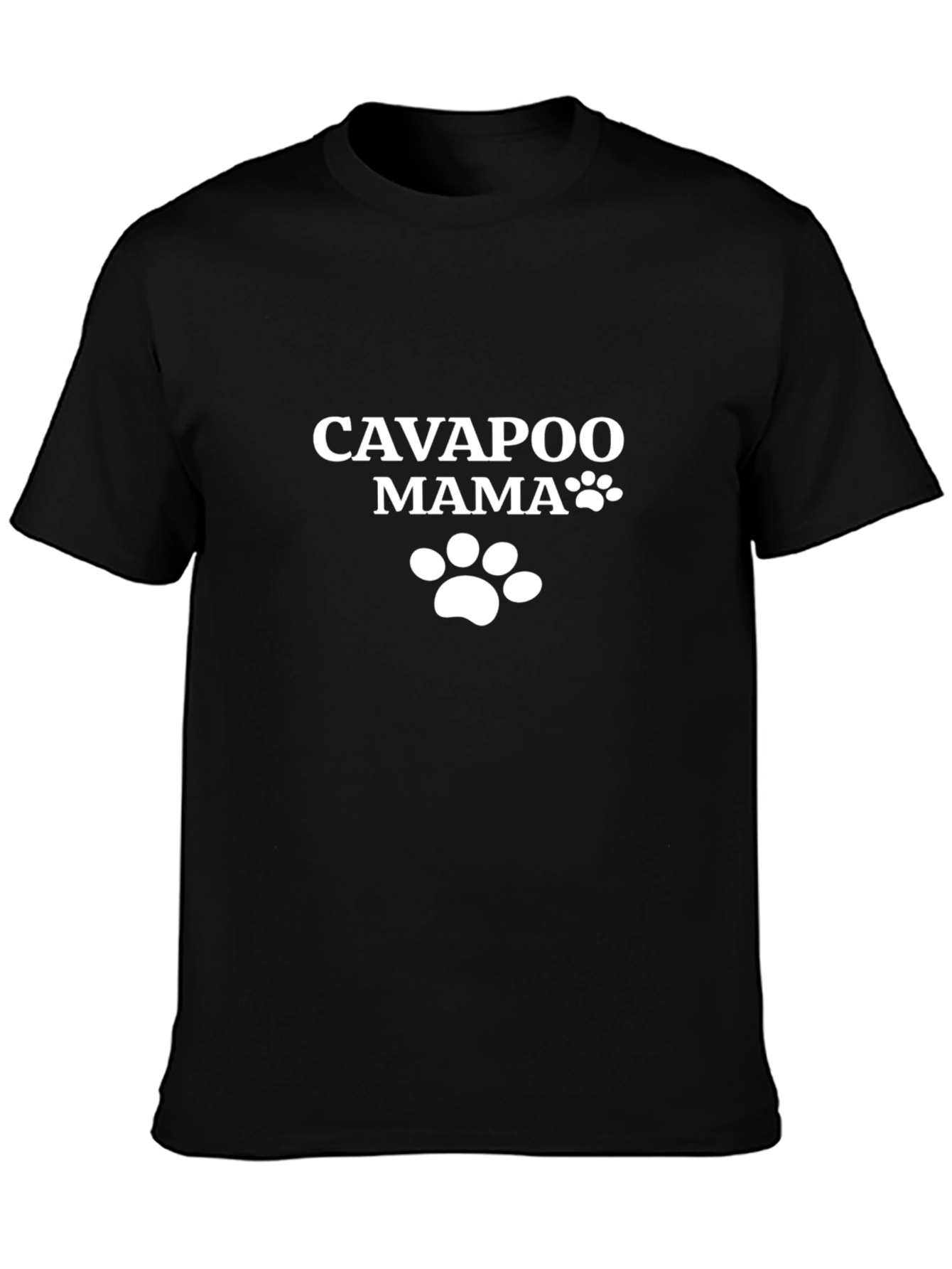 Cavapoo Mama Black T-Shirt - Dog Lover Gift
