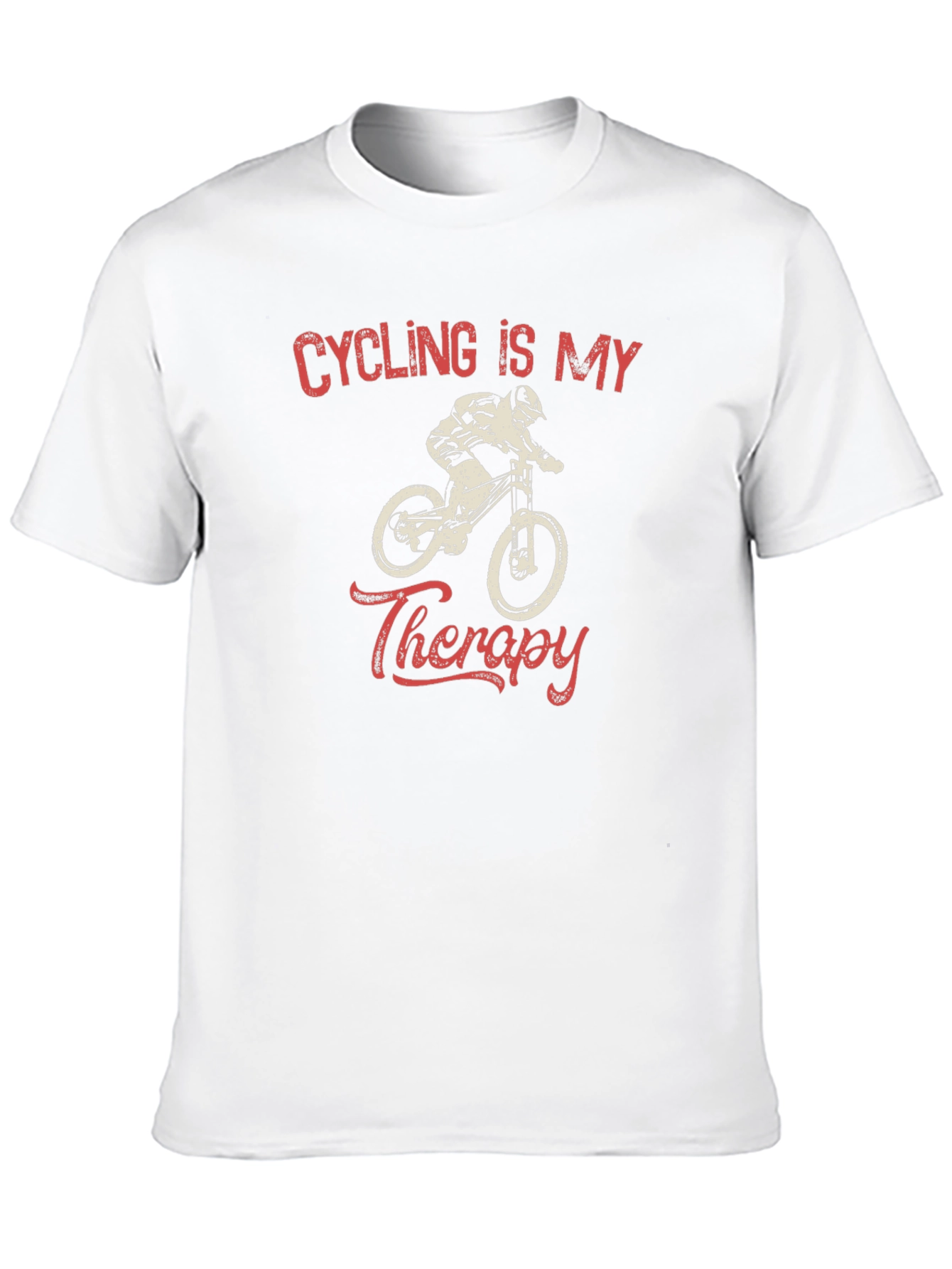 Cycling Is My Therapy Graphic Tee