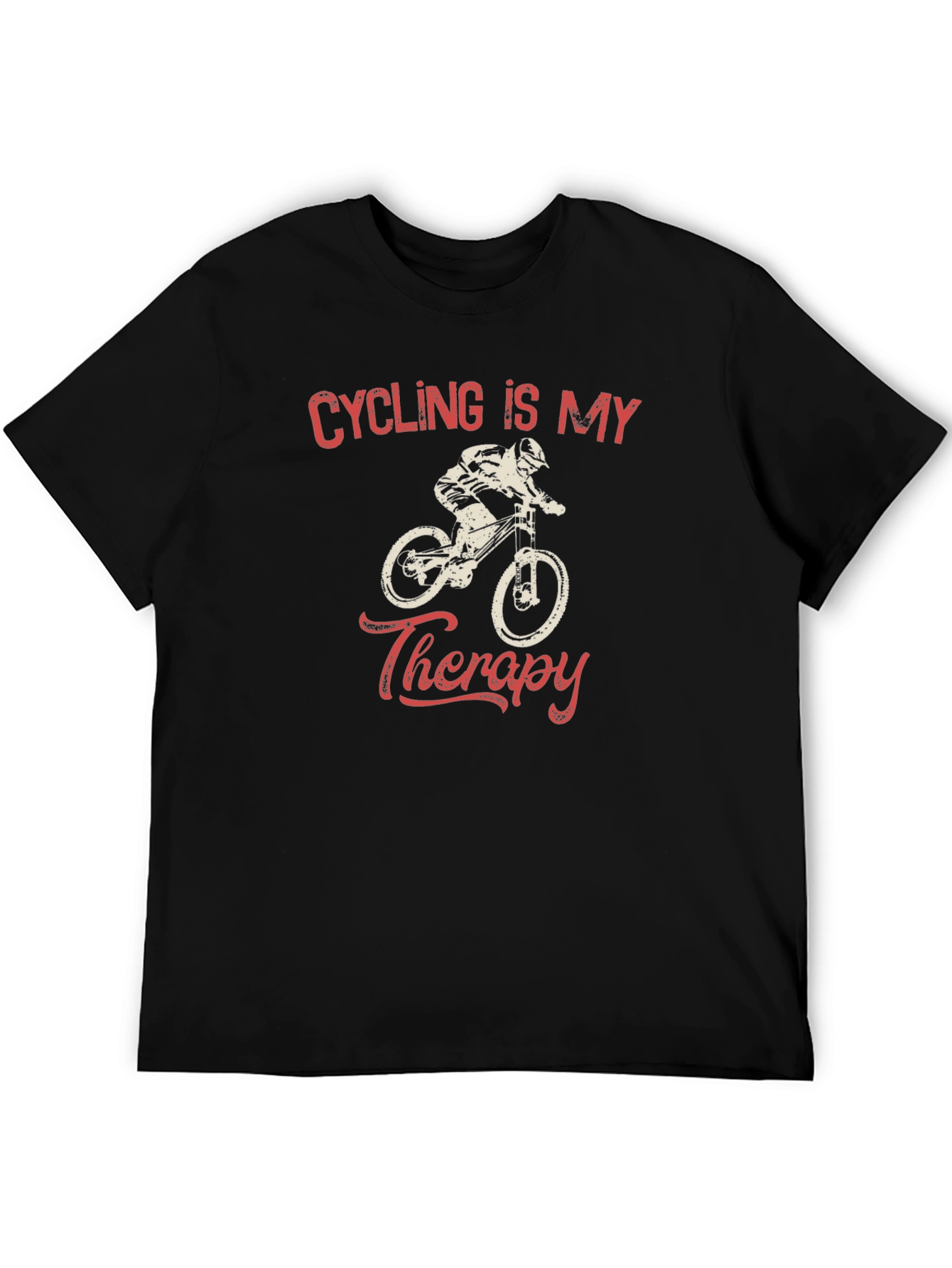 Cycling Is My Therapy Graphic Tee