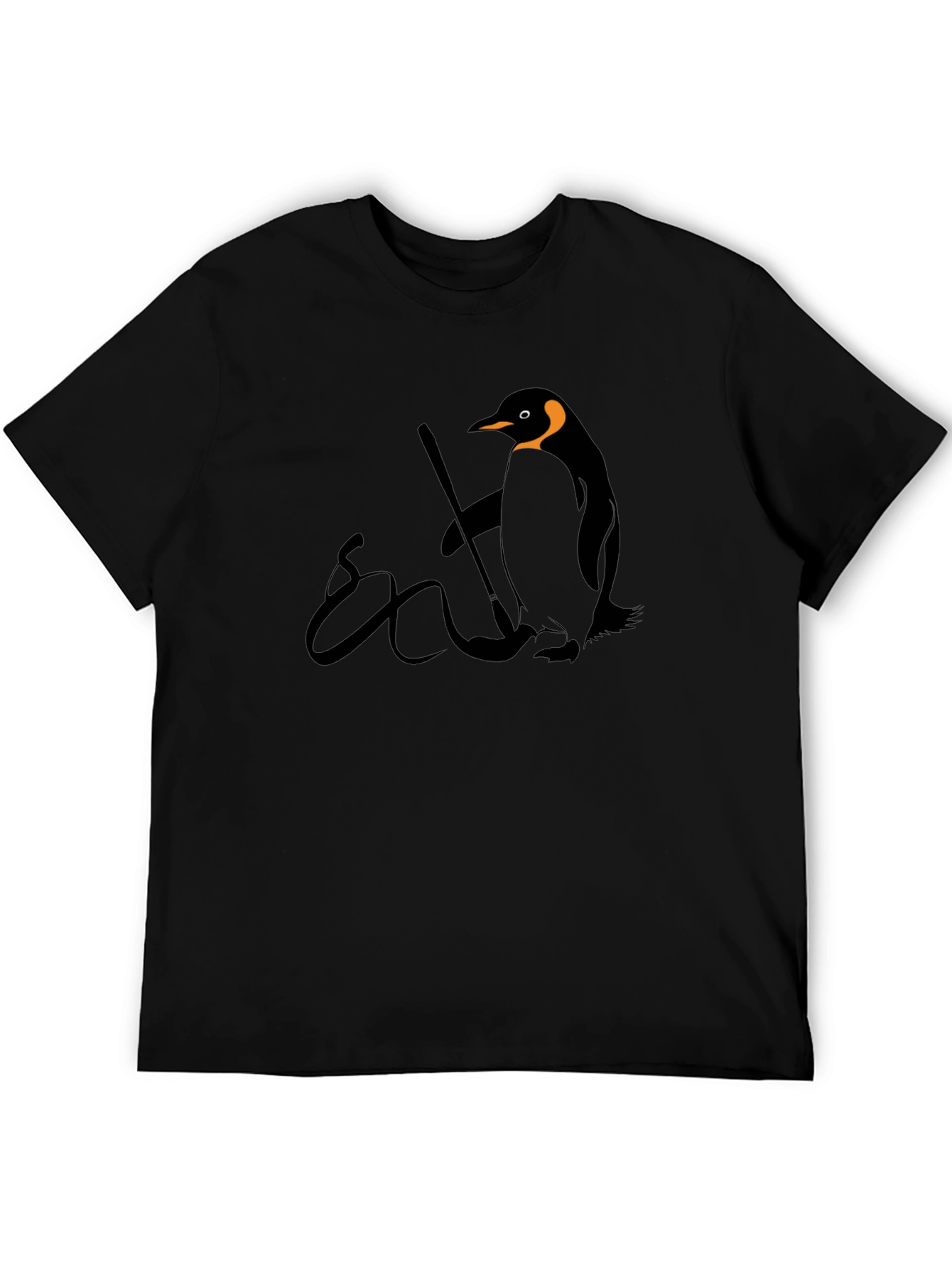 Painter Penguin Black T-Shirt
