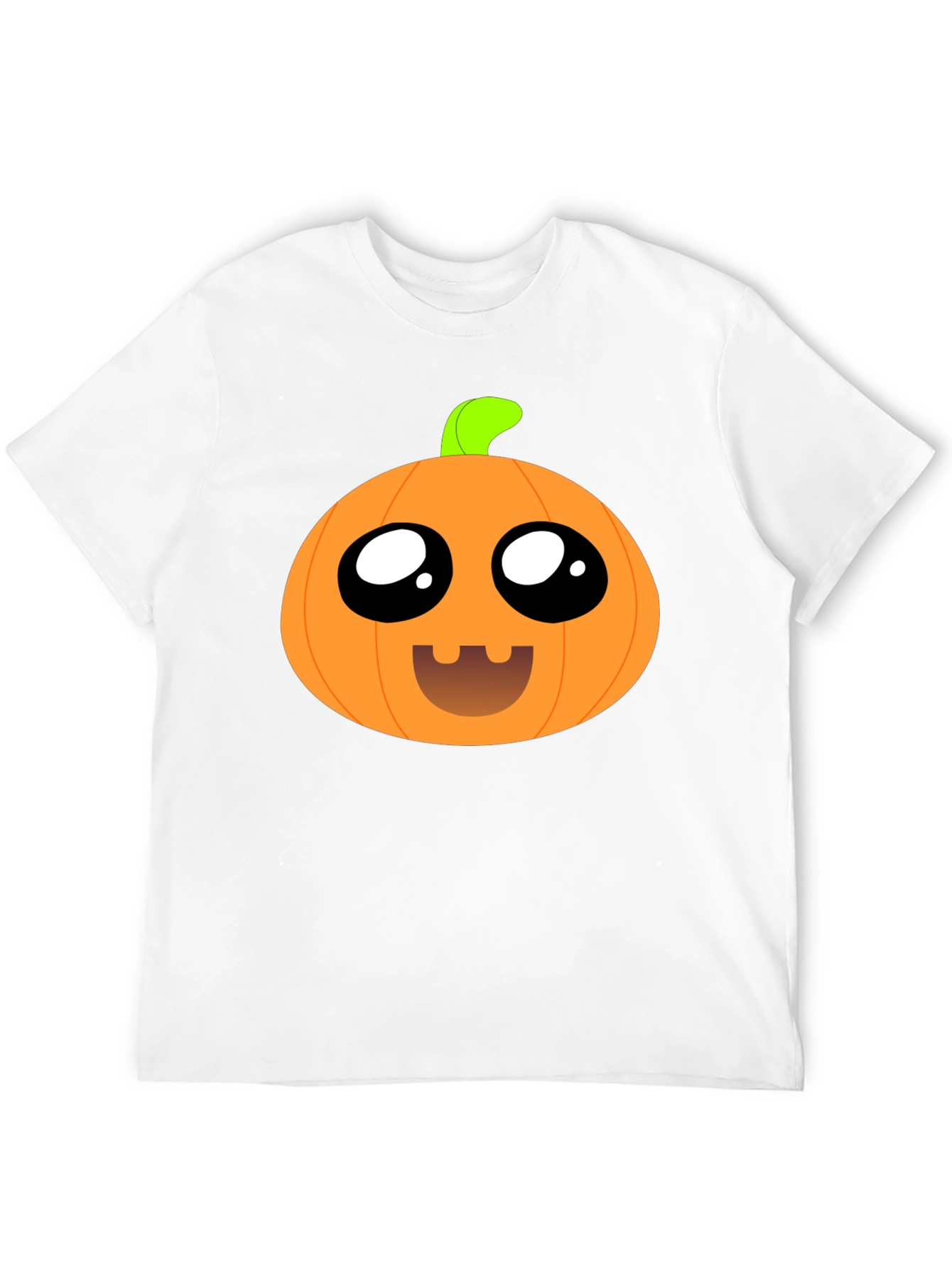 Cute Pumpkin Face Black T-Shirt