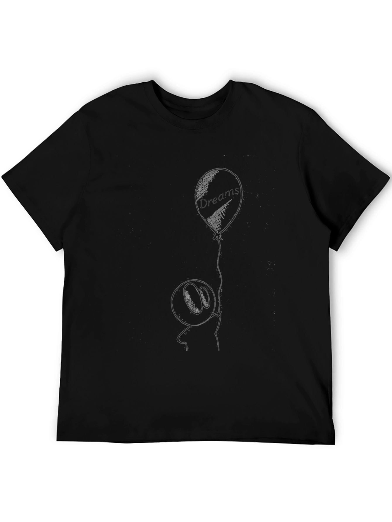 Dreams Balloon Graphic Tee - Black