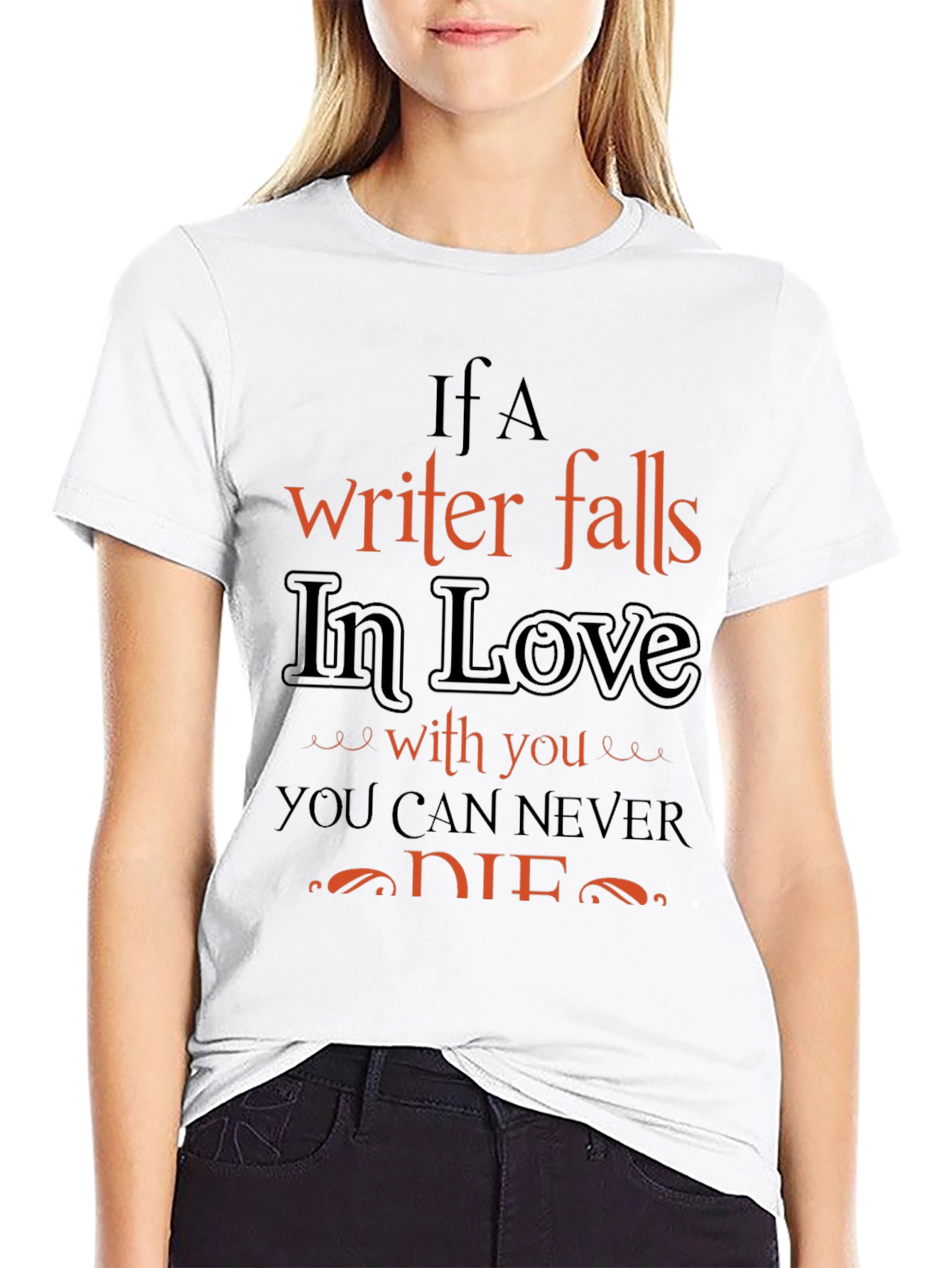 Writers Love Black Graphic Tee