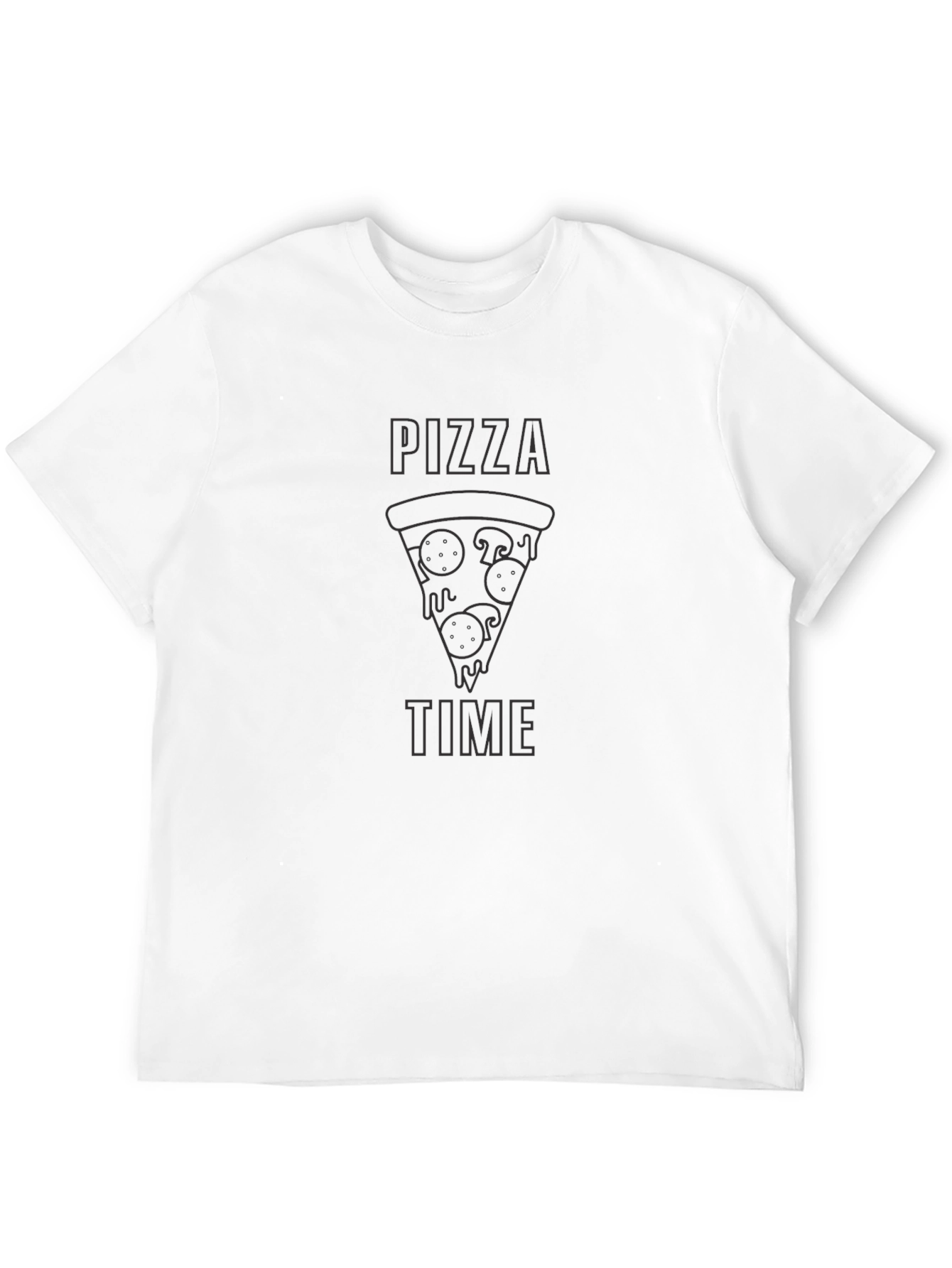 Pizza Time Black Graphic Tee - Unisex