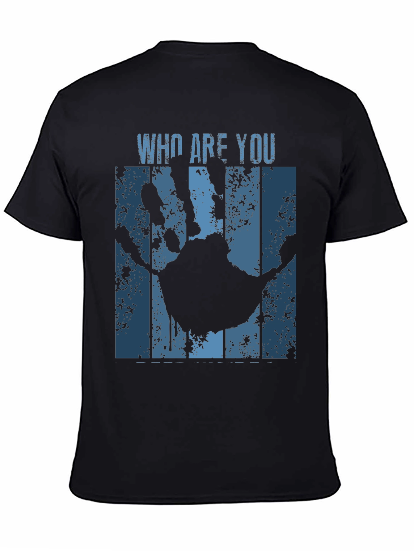 Who Are You Handprint Graphic Tee