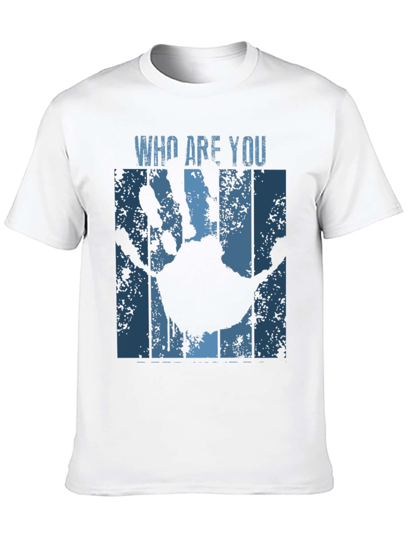 Who Are You Handprint Graphic Tee