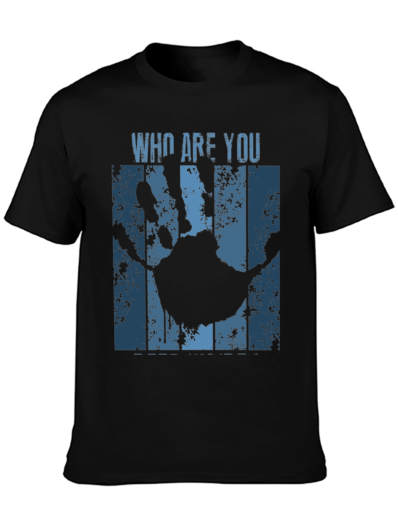 Who Are You Handprint Graphic Tee
