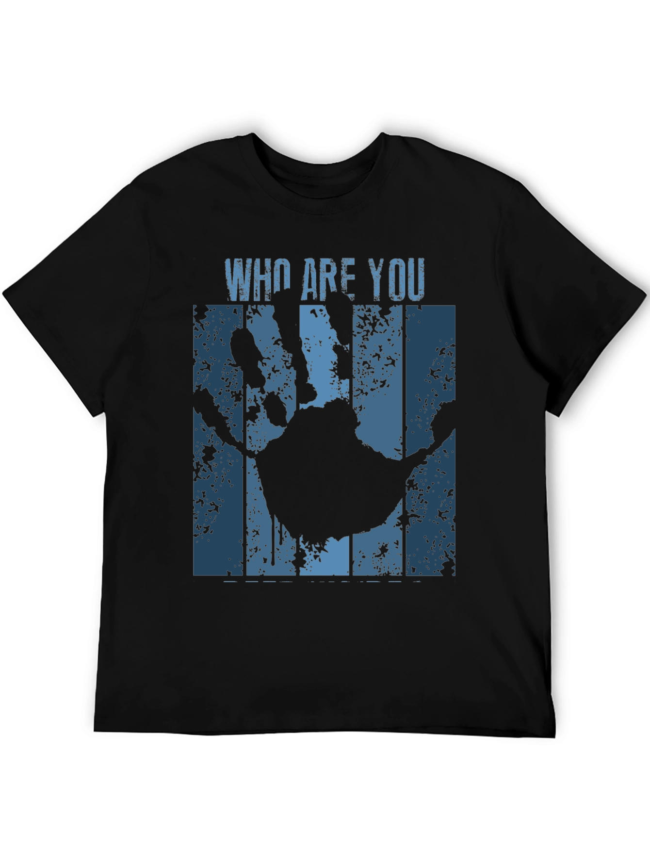 Who Are You Handprint Graphic Tee