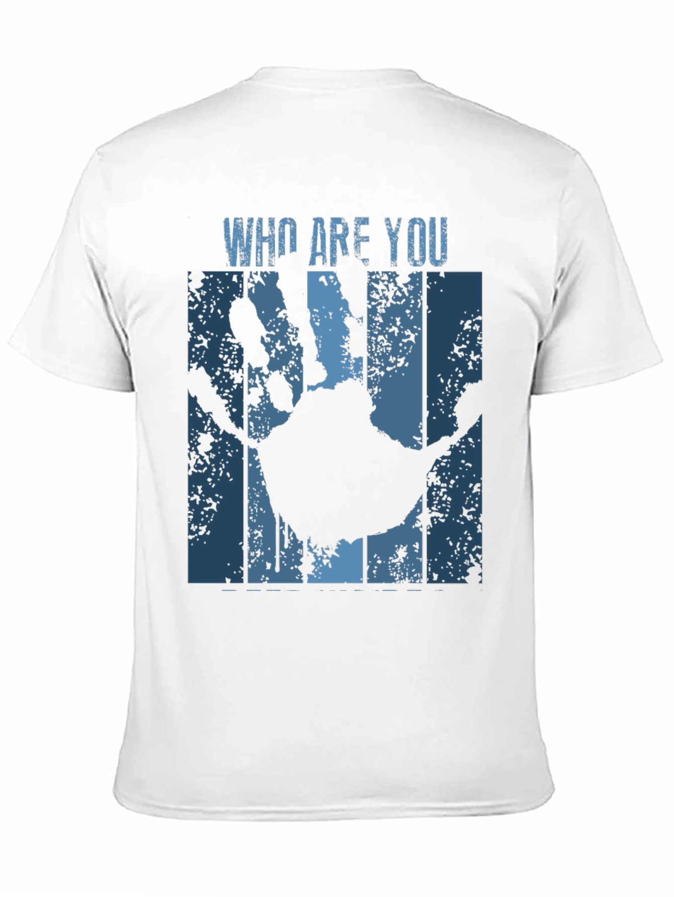 Who Are You Handprint Graphic Tee