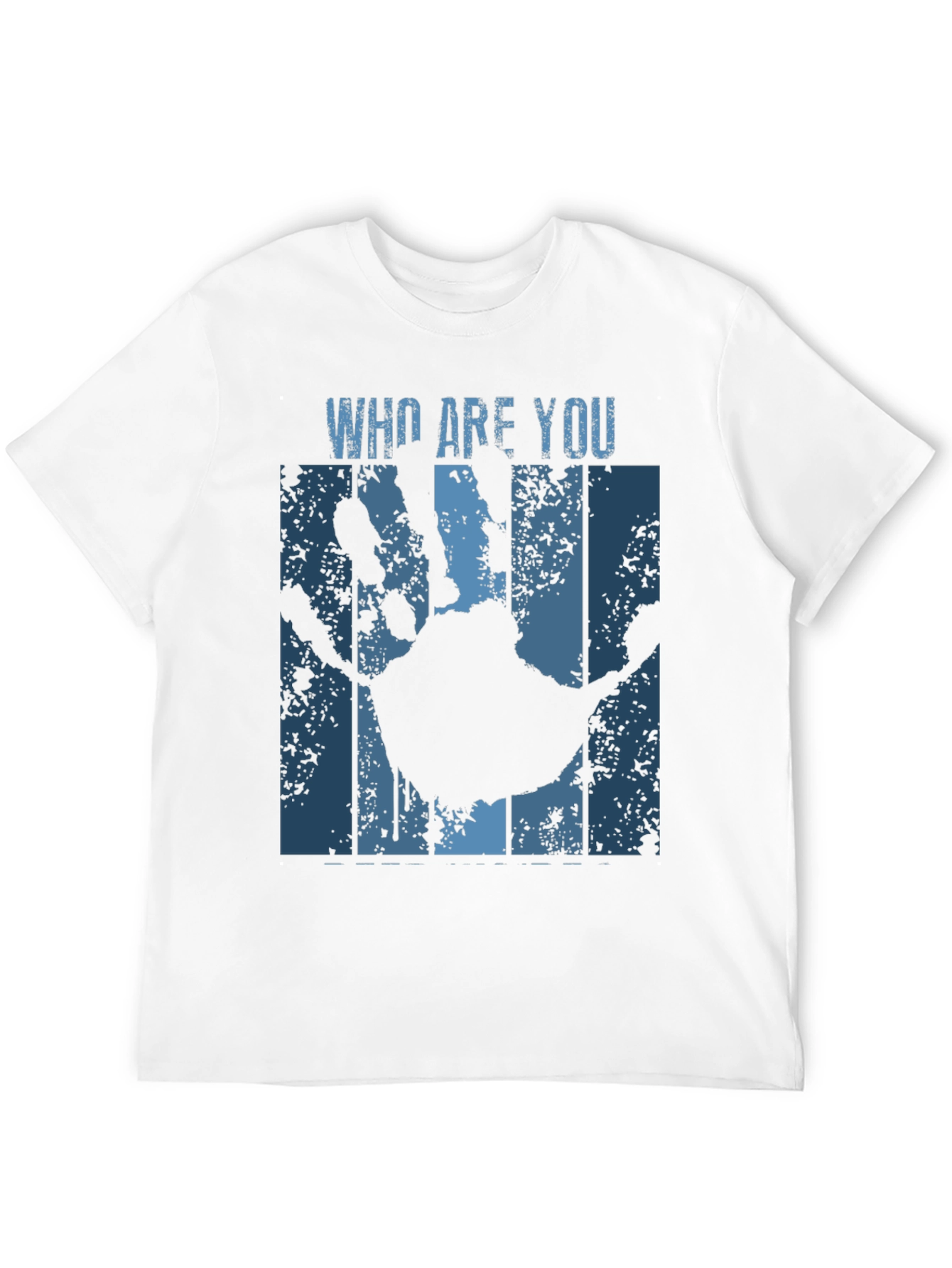 Who Are You Handprint Graphic Tee