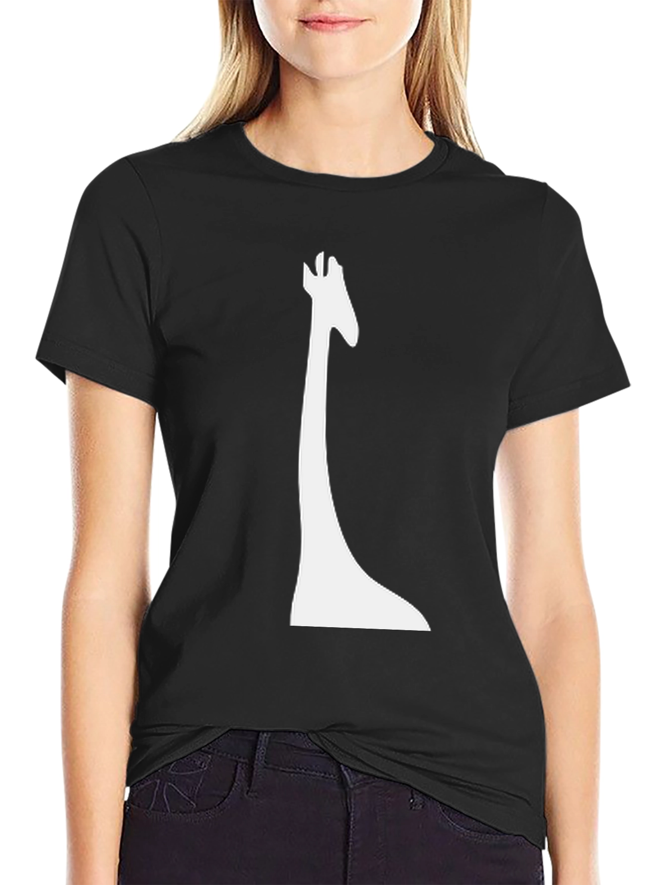 Giraffe Graphic Tee - Black Unisex T-Shirt