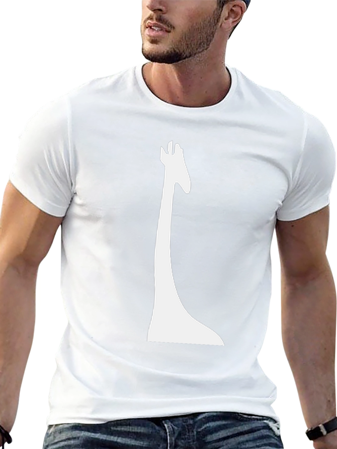 Giraffe Graphic Tee - Black Unisex T-Shirt