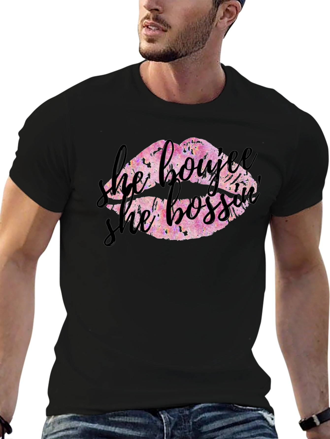 He Boujee She Bossy Graphic Tee