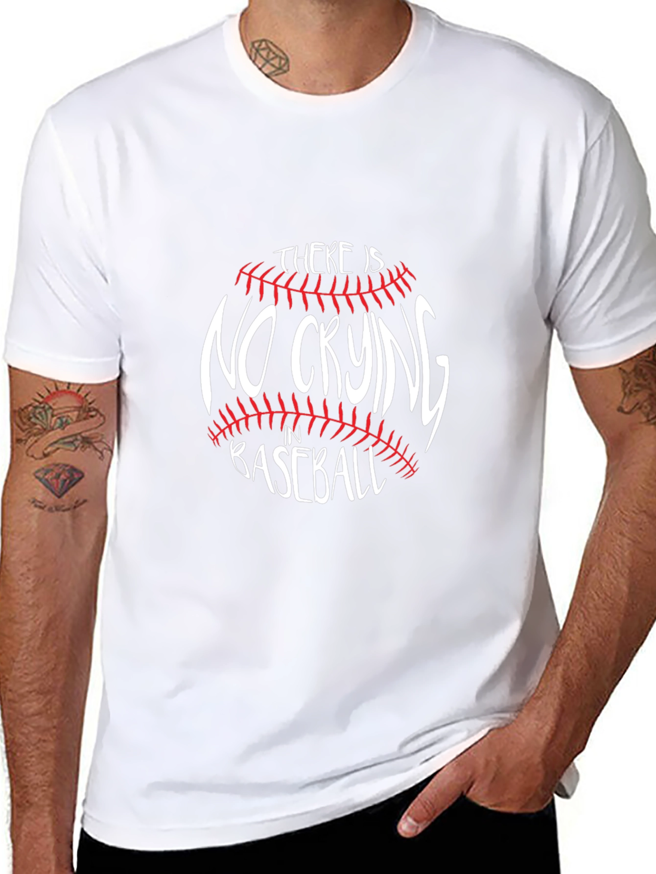 No Crying in Baseball Graphic T-Shirt