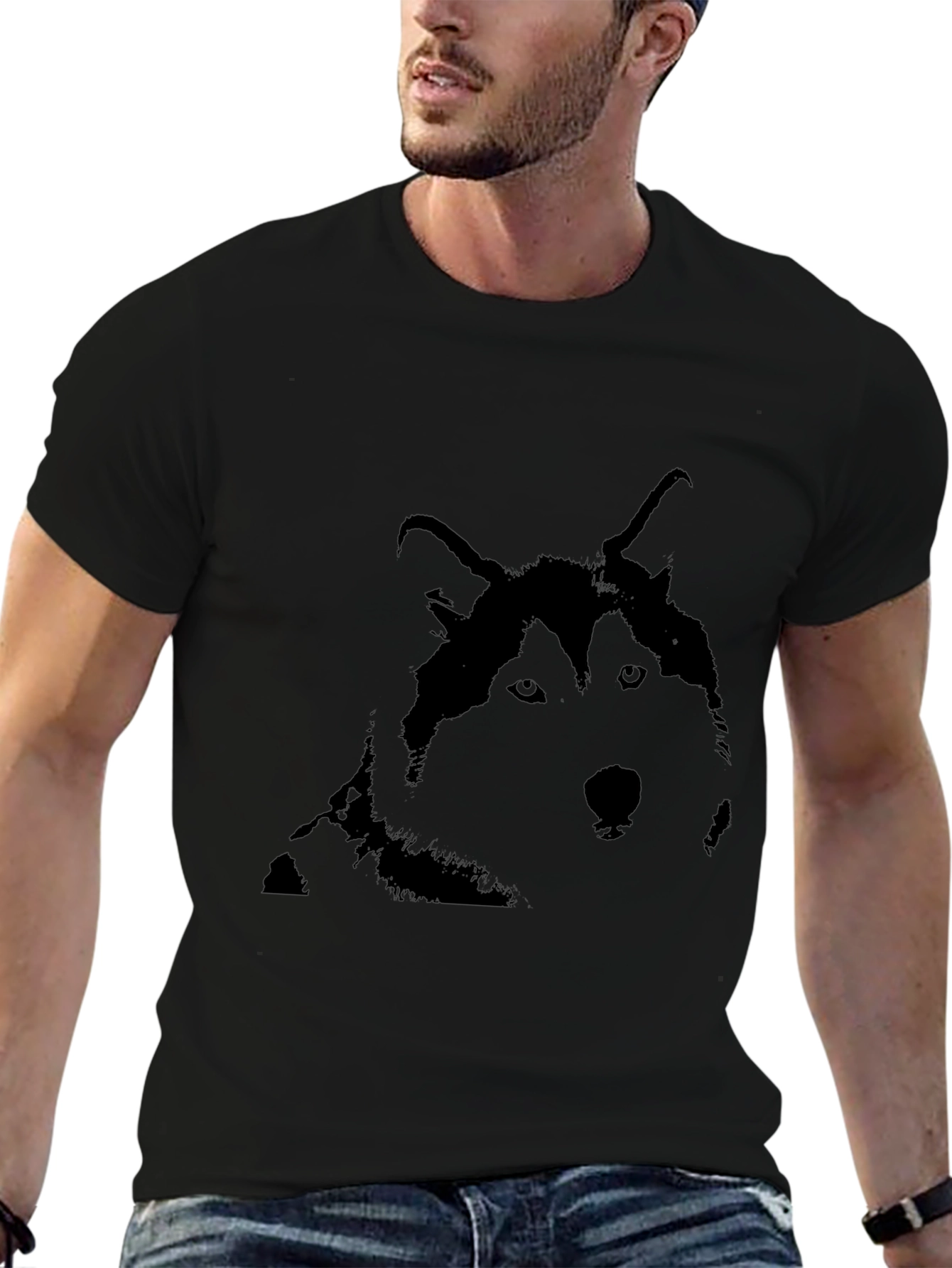 Black Husky Graphic Tee