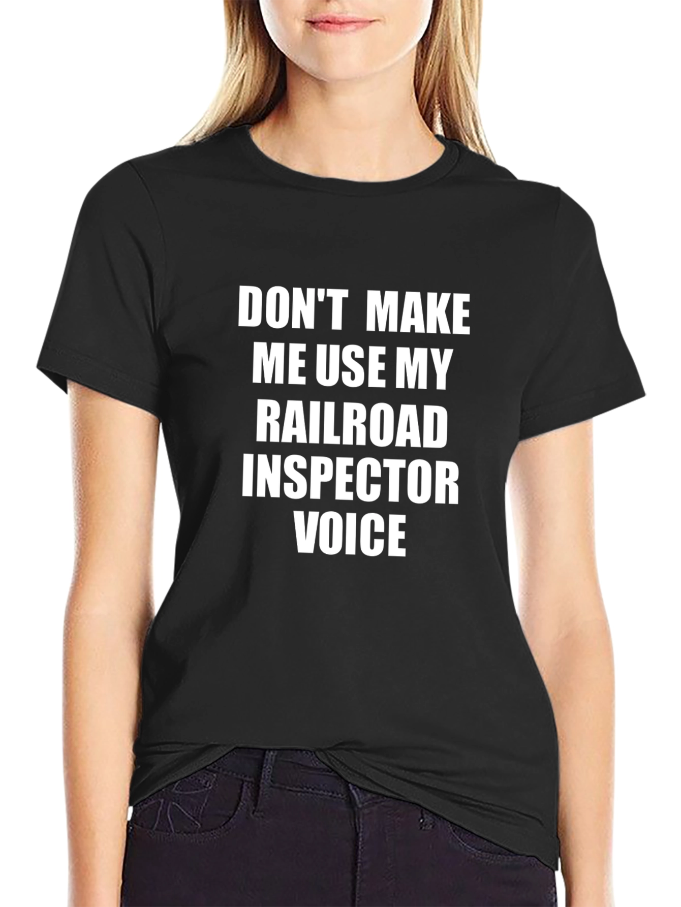 Railroad Inspector Voice T-Shirt - Funny Job Tee