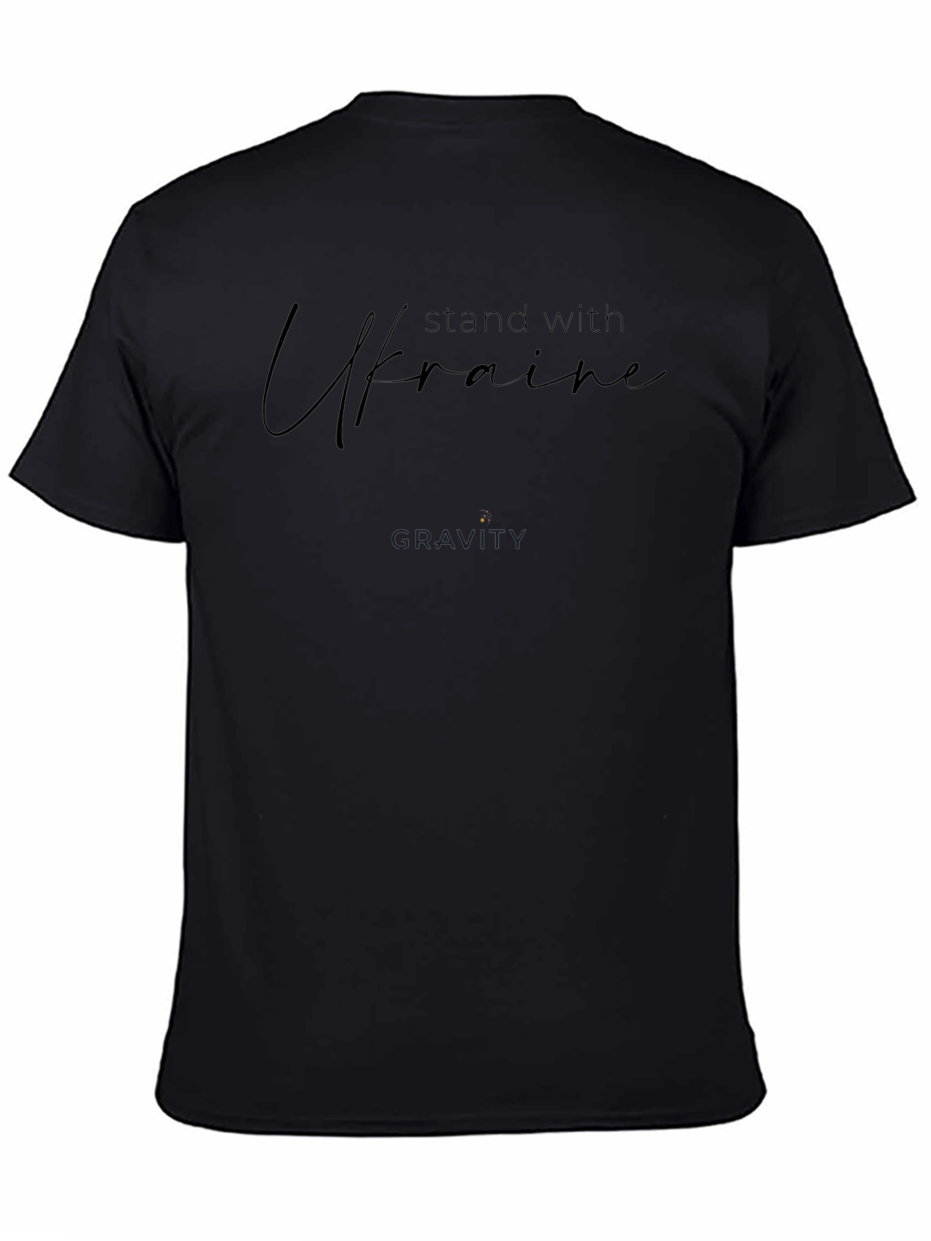 Stand with Ukraine T-Shirt - Black