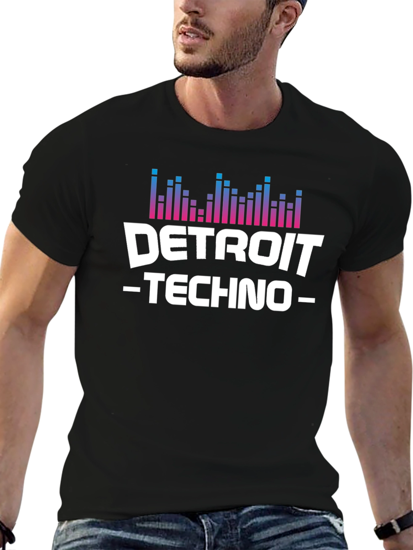 Detroit Techno Music Graphic T-Shirt