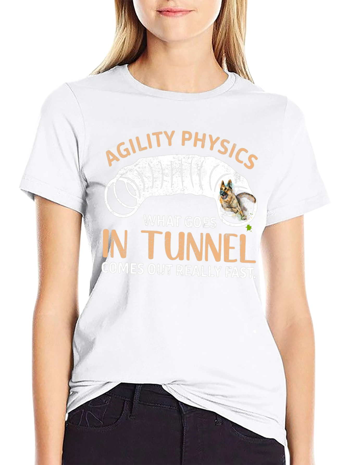 Agility Physics Dog Tunnel T-Shirt